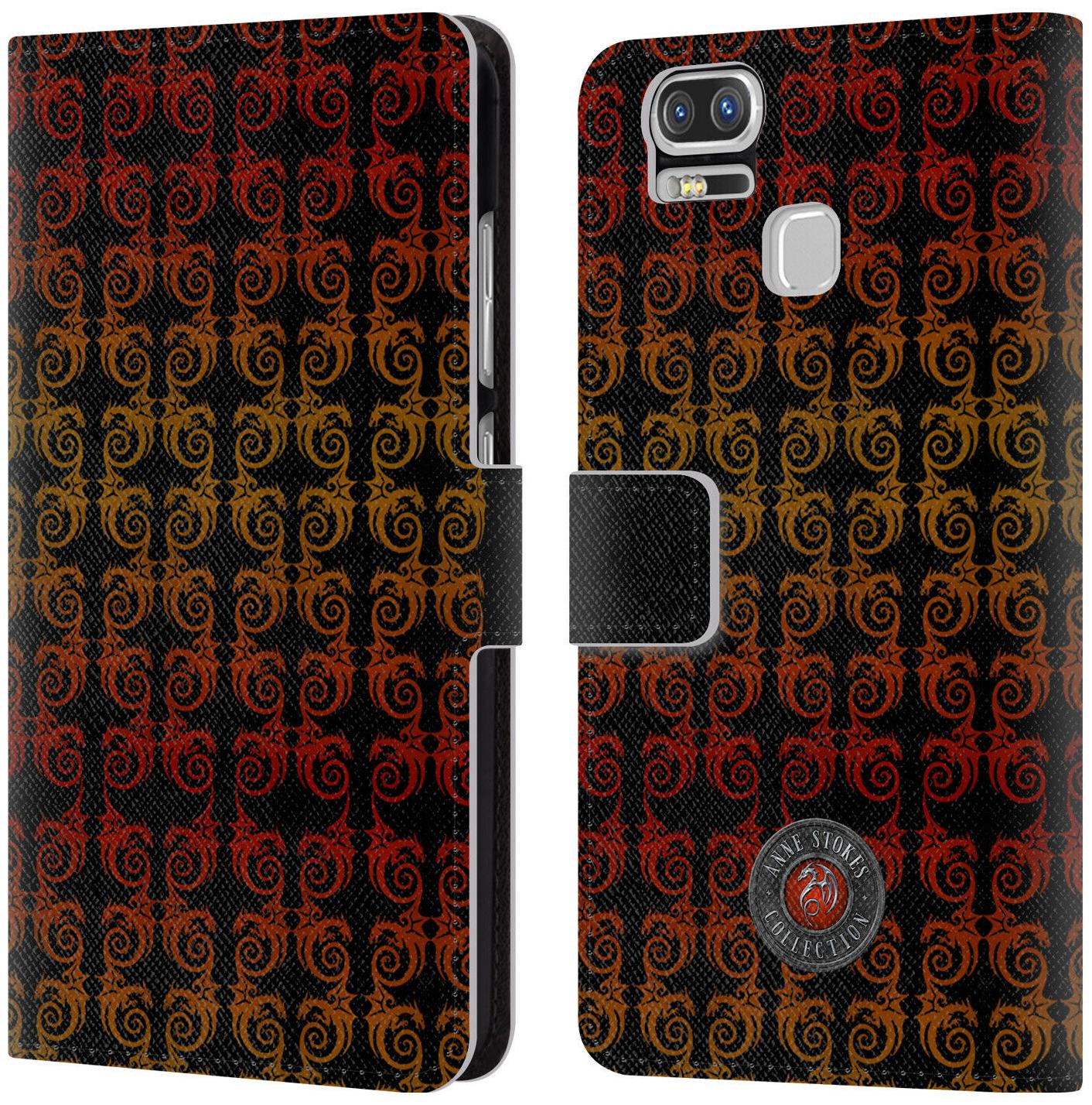 

OFFICIAL ANNE STOKES FIRE TRIBAL LEATHER BOOK CASE FOR ASUS ZENFONE PHONES