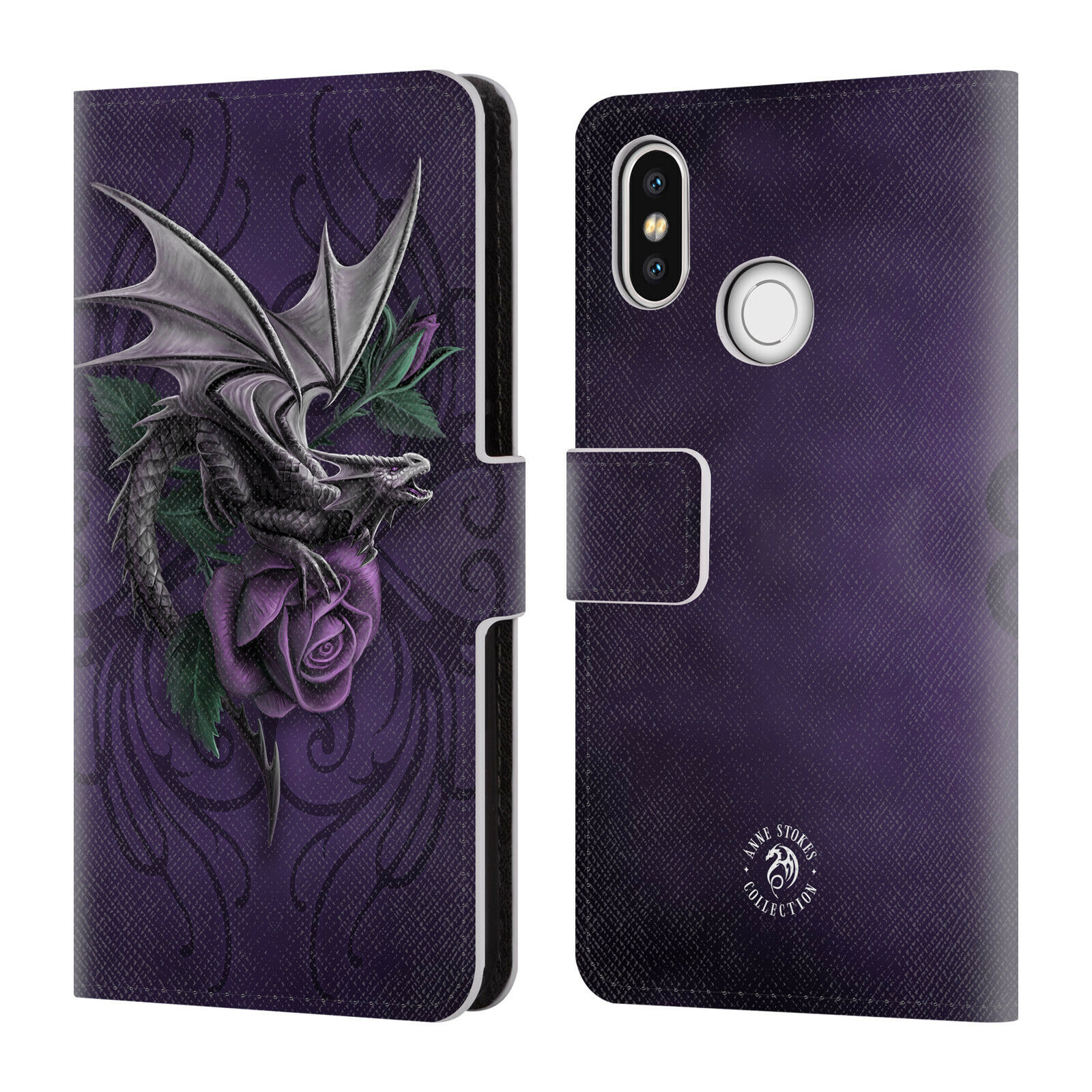 

OFFICIAL ANNE STOKES DRAGONS 3 LEATHER BOOK WALLET CASE COVER FOR XIAOMI PHONES