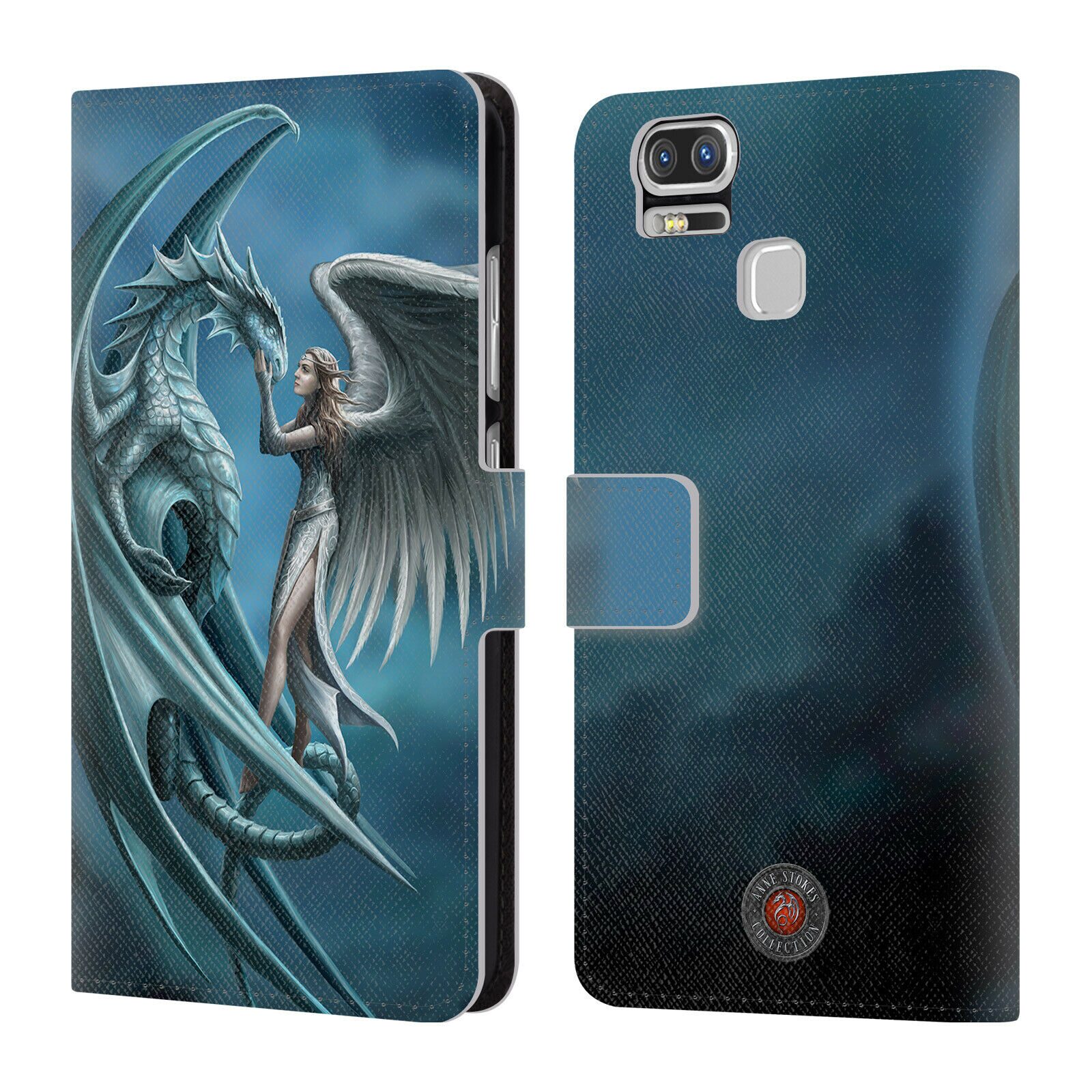 

OFFICIAL ANNE STOKES DRAGON FRIENDSHIP LEATHER BOOK CASE FOR ASUS ZENFONE PHONES