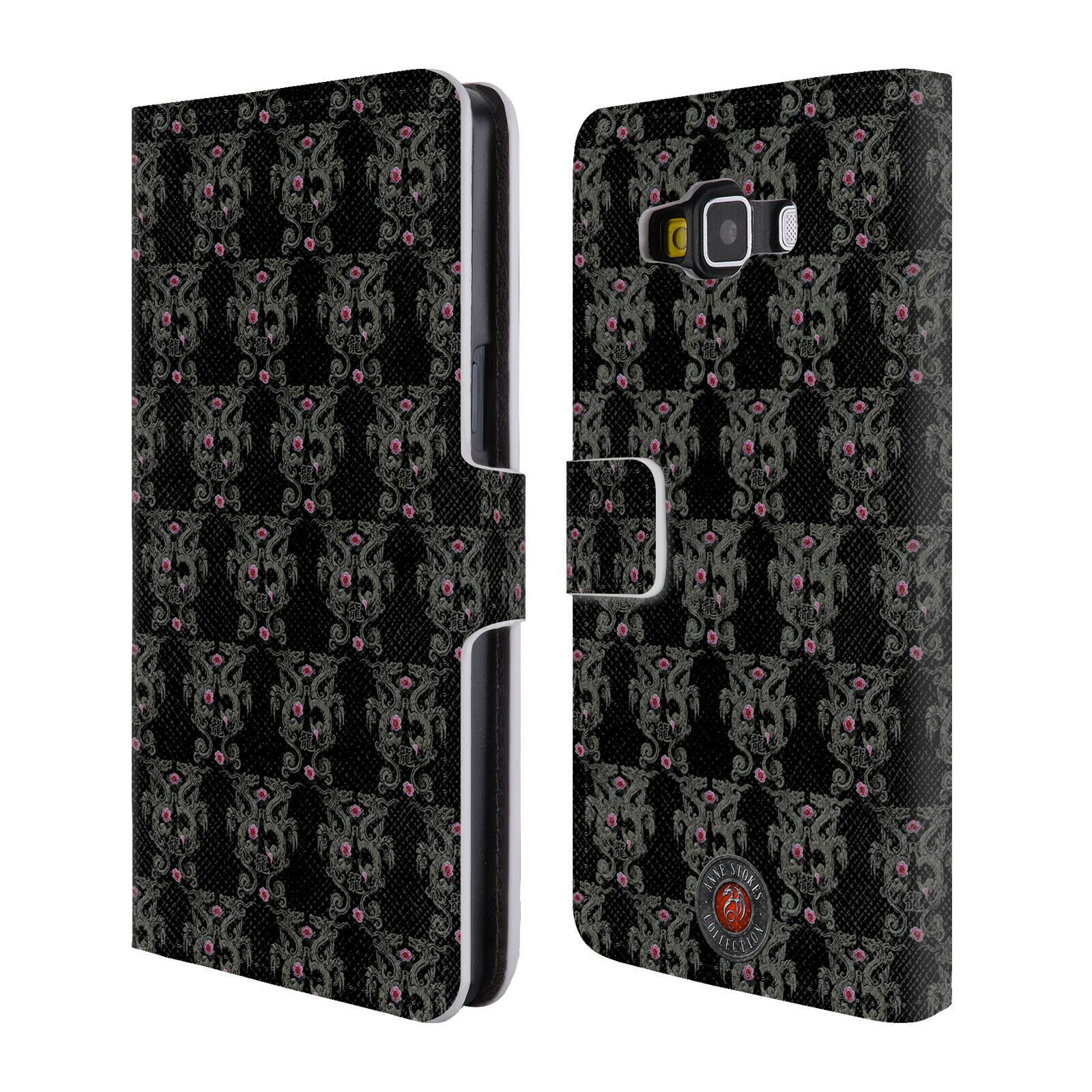 

OFFICIAL ANNE STOKES MOTIF PATTERNS LEATHER BOOK CASE FOR SAMSUNG PHONES 2