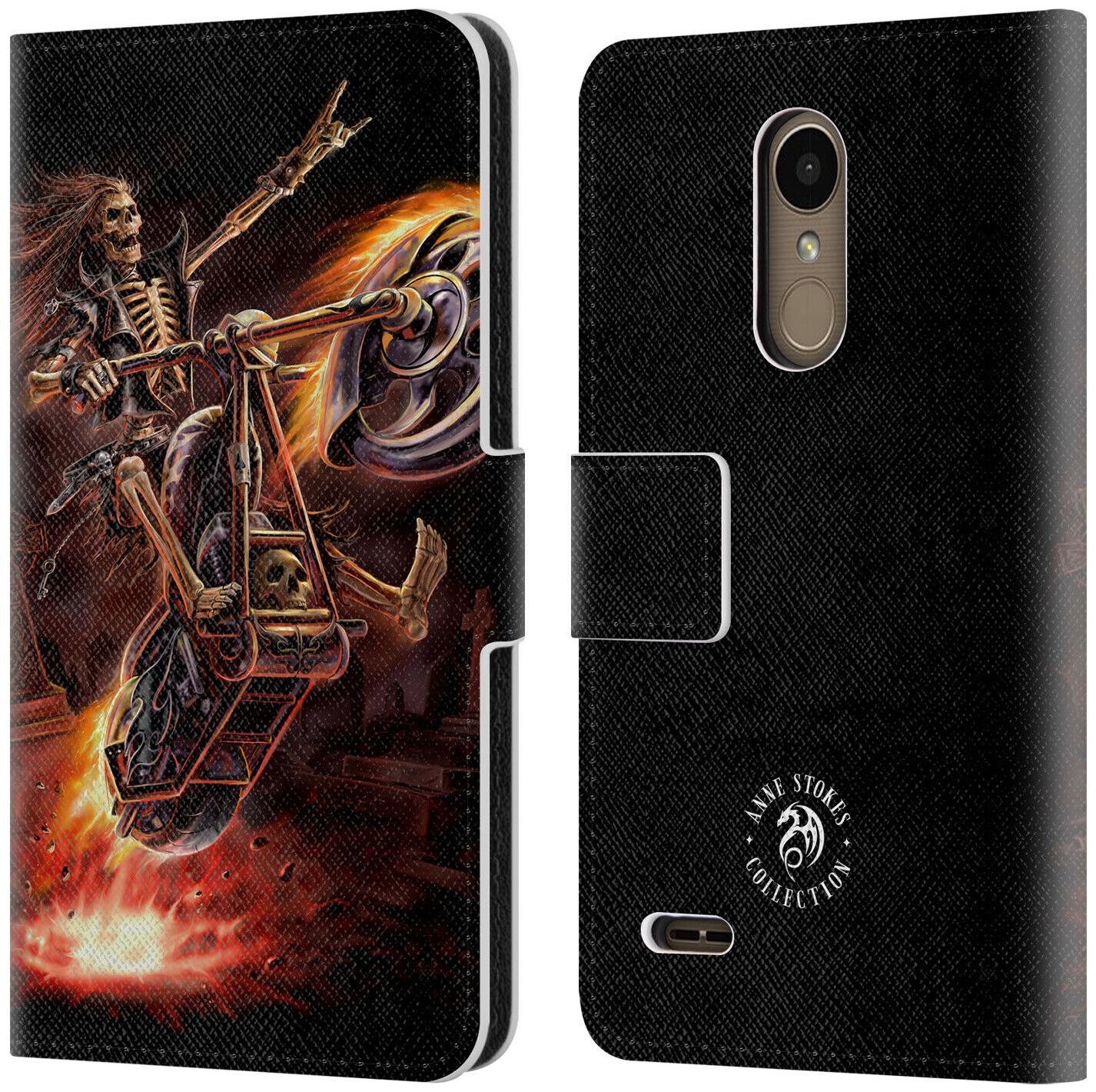

OFFICIAL ANNE STOKES FIRE TRIBAL LEATHER BOOK WALLET CASE COVER FOR LG PHONES 1
