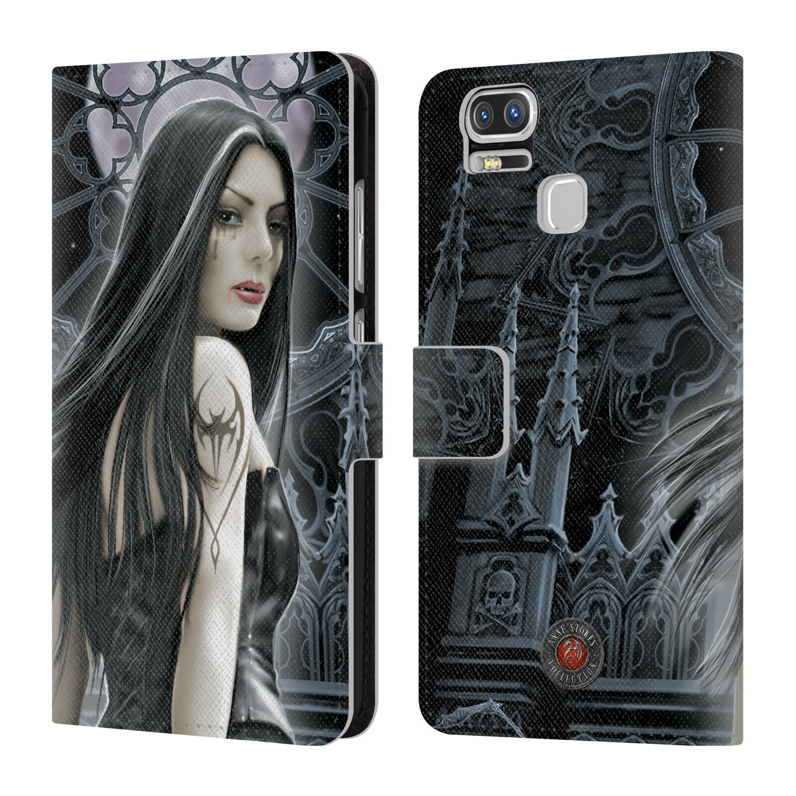 

OFFICIAL ANNE STOKES GOTHIC LEATHER BOOK WALLET CASE FOR ASUS ZENFONE PHONES