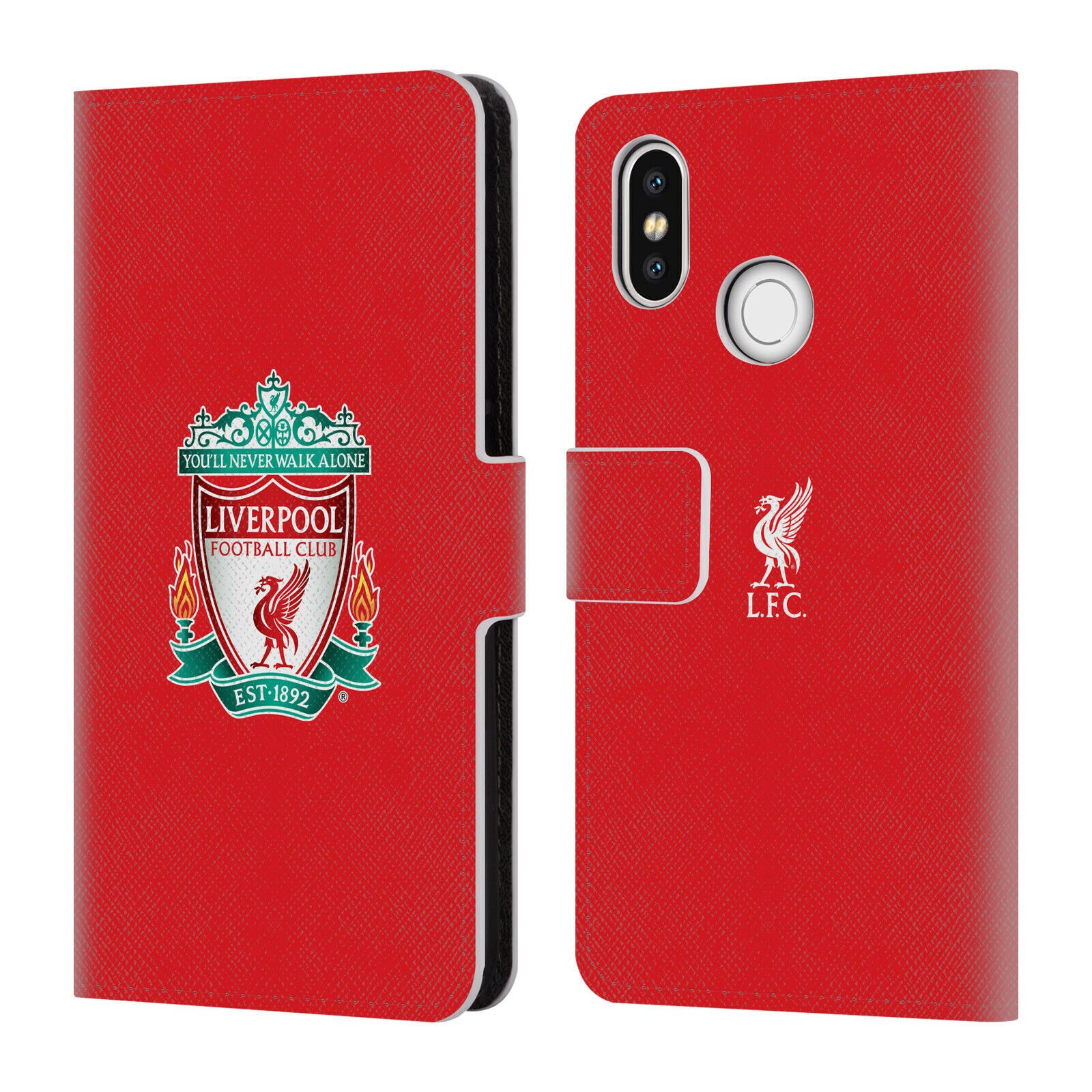 

OFFICIAL LIVERPOOL FOOTBALL CLUB CREST 1 PU LEATHER BOOK CASE FOR XIAOMI PHONES