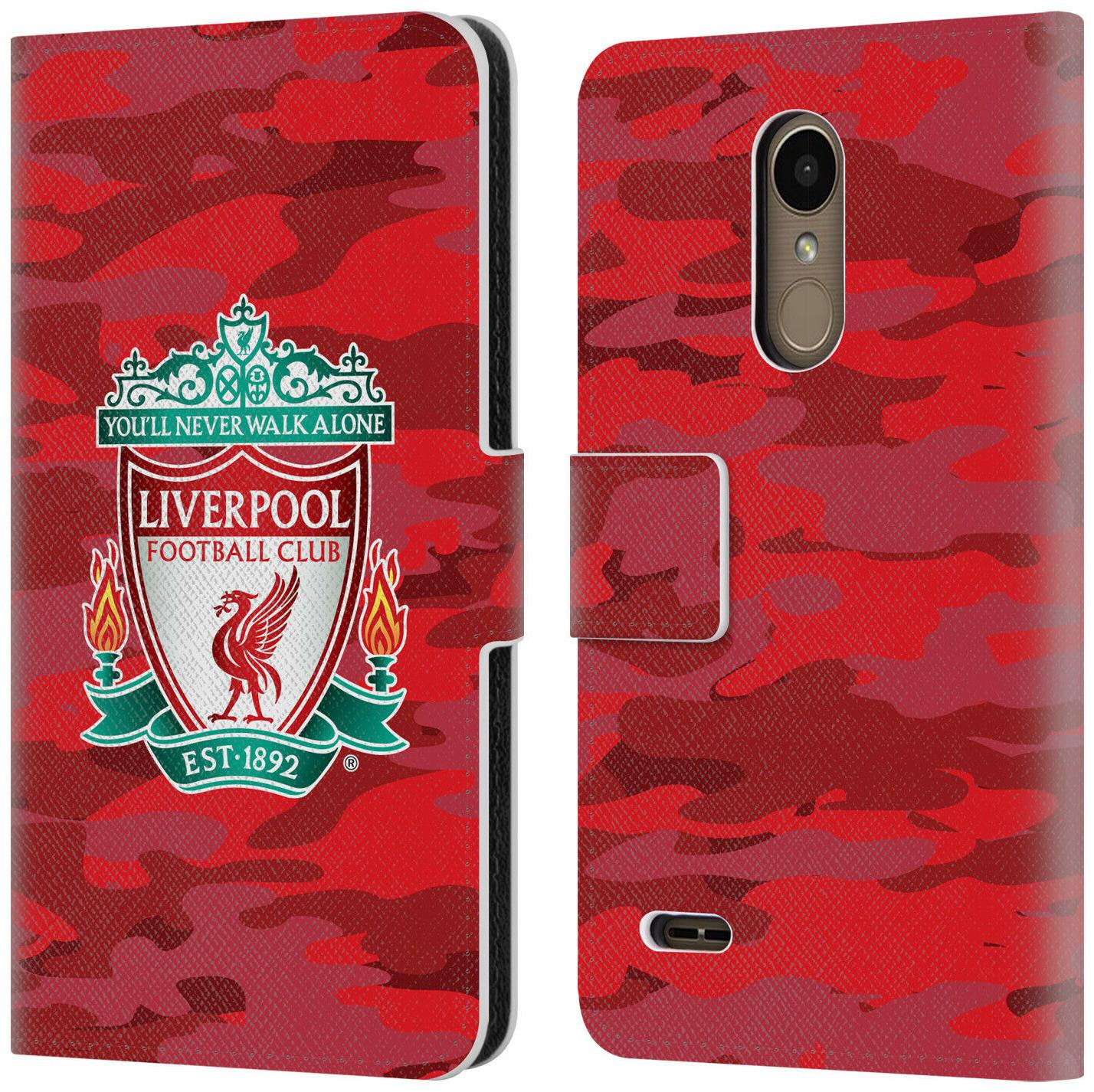 

OFFICIAL LIVERPOOL FOOTBALL CLUB CAMOU PU LEATHER BOOK CASE FOR LG PHONES 1