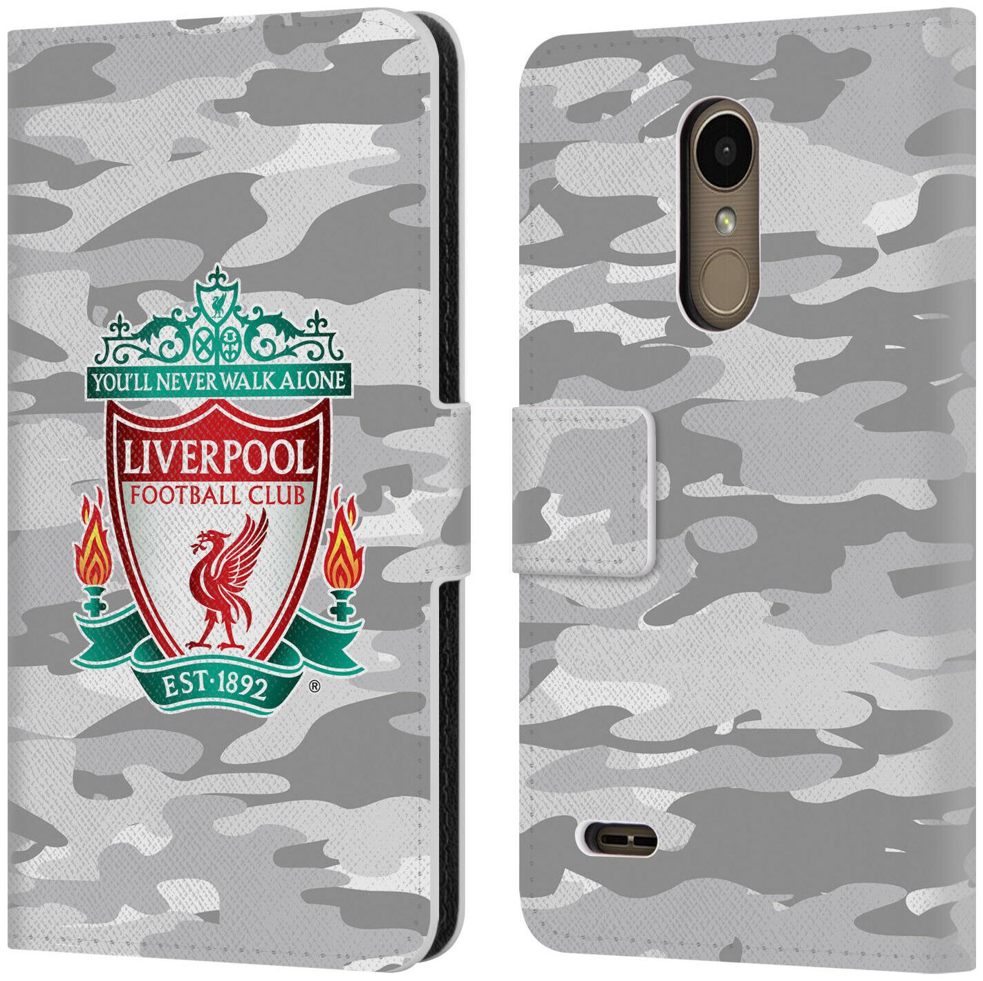 

OFFICIAL LIVERPOOL FOOTBALL CLUB CAMOU PU LEATHER BOOK CASE FOR LG PHONES 1