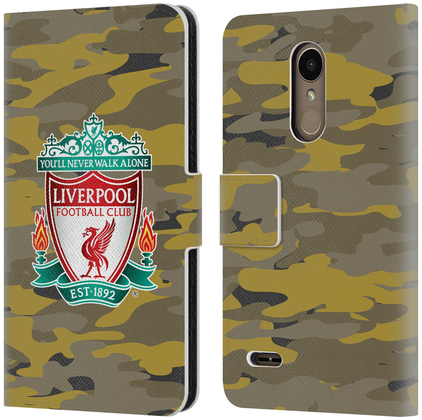 

OFFICIAL LIVERPOOL FOOTBALL CLUB CAMOU PU LEATHER BOOK CASE FOR LG PHONES 1
