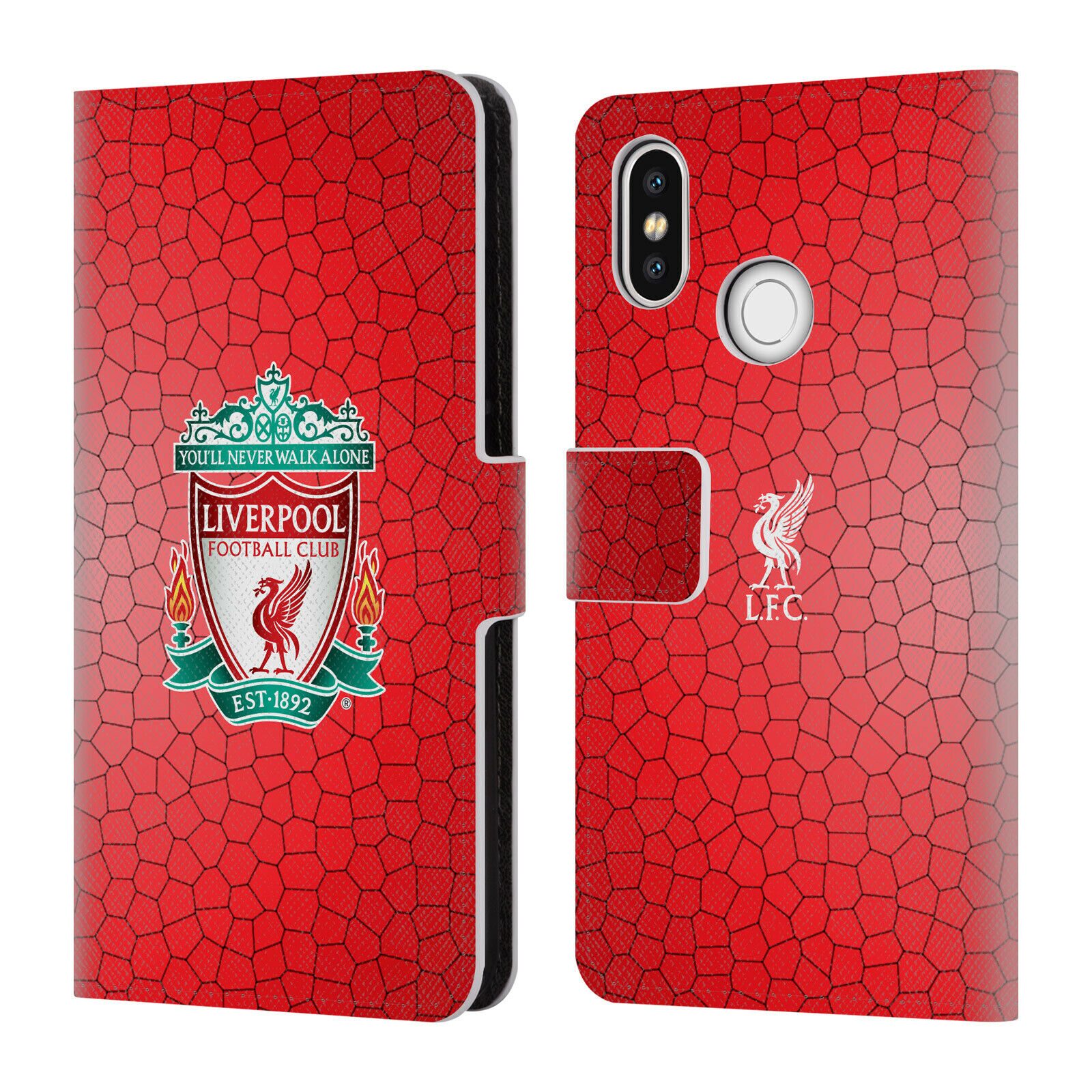 

OFFICIAL LIVERPOOL FOOTBALL CLUB CREST 2 PU LEATHER BOOK CASE FOR XIAOMI PHONES