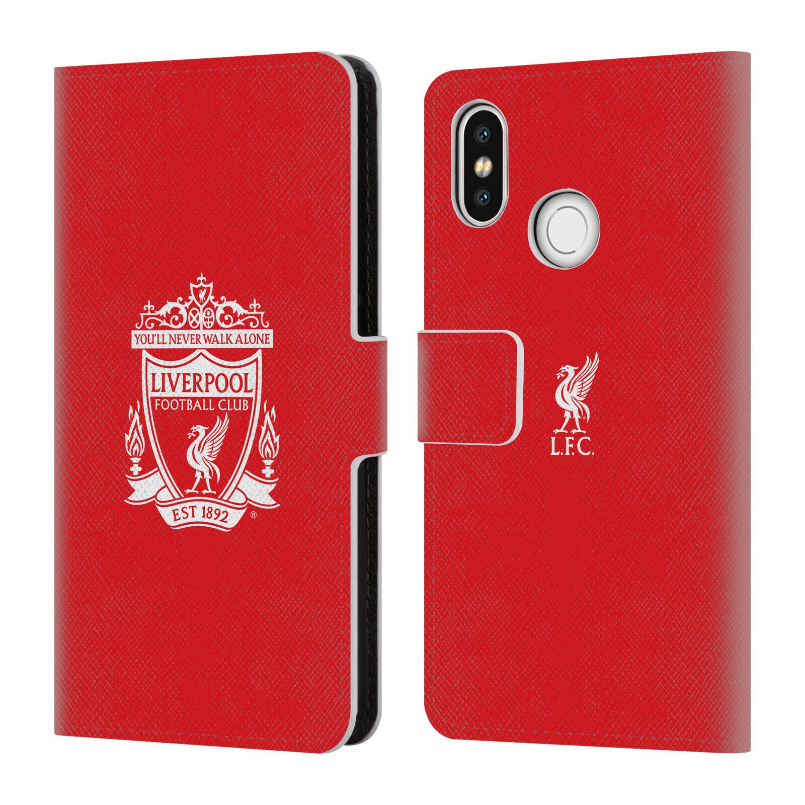 

OFFICIAL LIVERPOOL FOOTBALL CLUB CREST 1 PU LEATHER BOOK CASE FOR XIAOMI PHONES