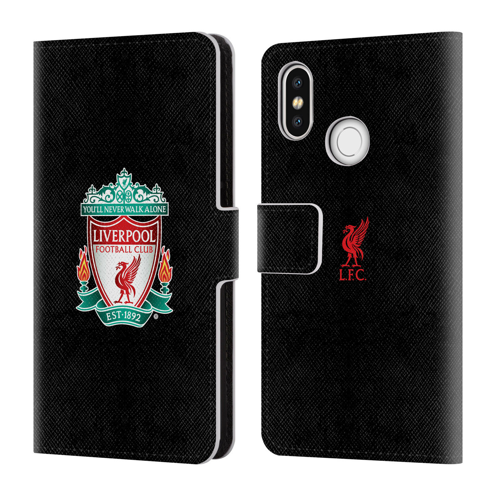 

OFFICIAL LIVERPOOL FOOTBALL CLUB CREST 1 PU LEATHER BOOK CASE FOR XIAOMI PHONES