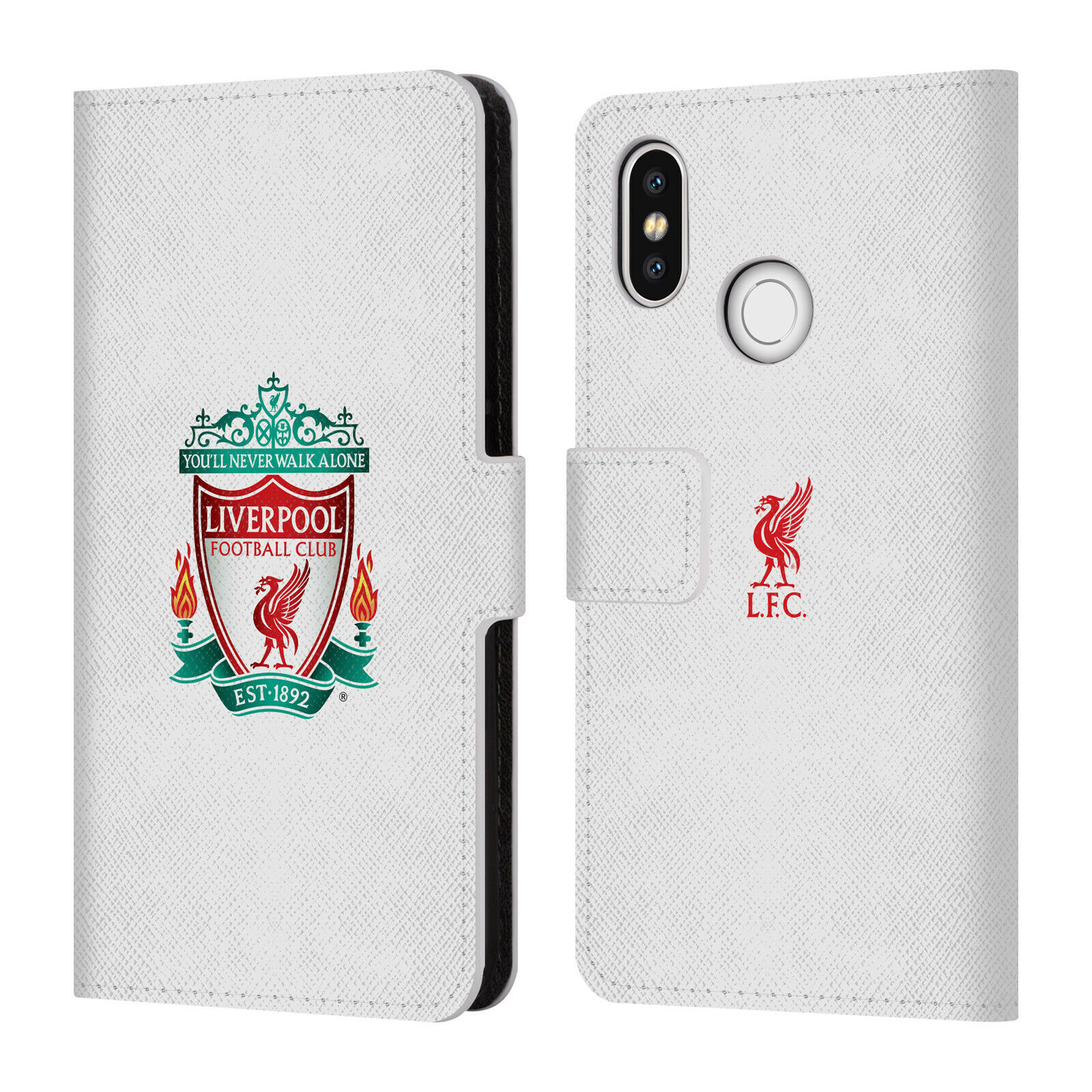 

OFFICIAL LIVERPOOL FOOTBALL CLUB CREST 1 PU LEATHER BOOK CASE FOR XIAOMI PHONES