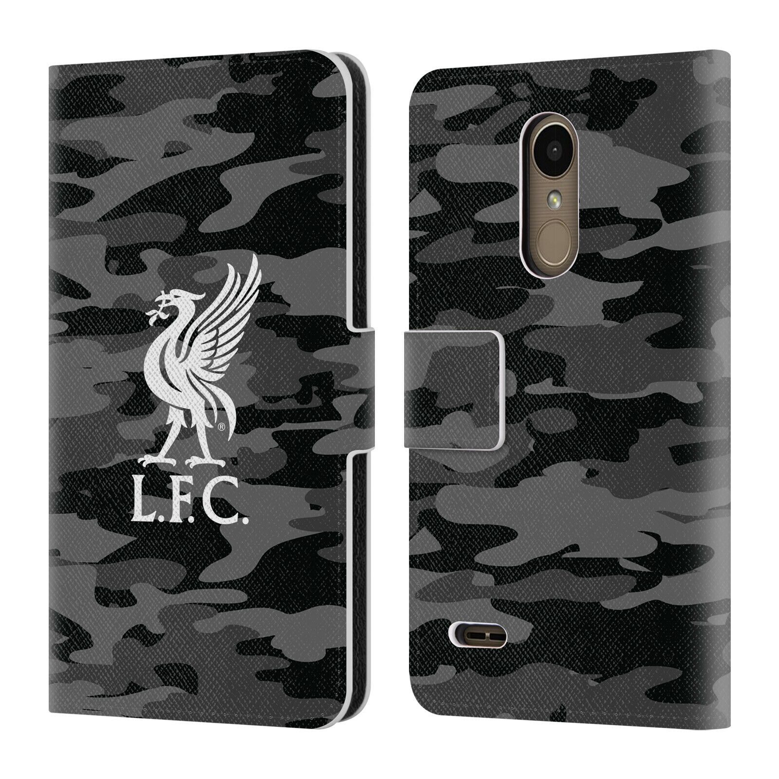 

OFFICIAL LIVERPOOL FOOTBALL CLUB CAMOU PU LEATHER BOOK CASE FOR LG PHONES 1