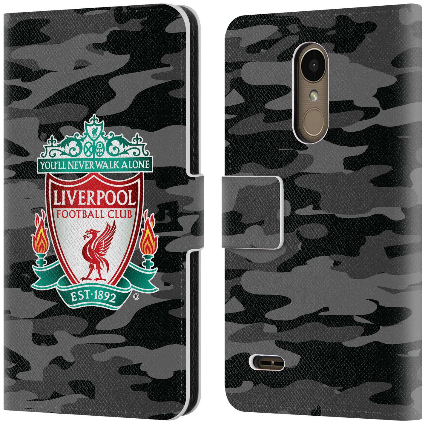 

OFFICIAL LIVERPOOL FOOTBALL CLUB CAMOU PU LEATHER BOOK CASE FOR LG PHONES 1