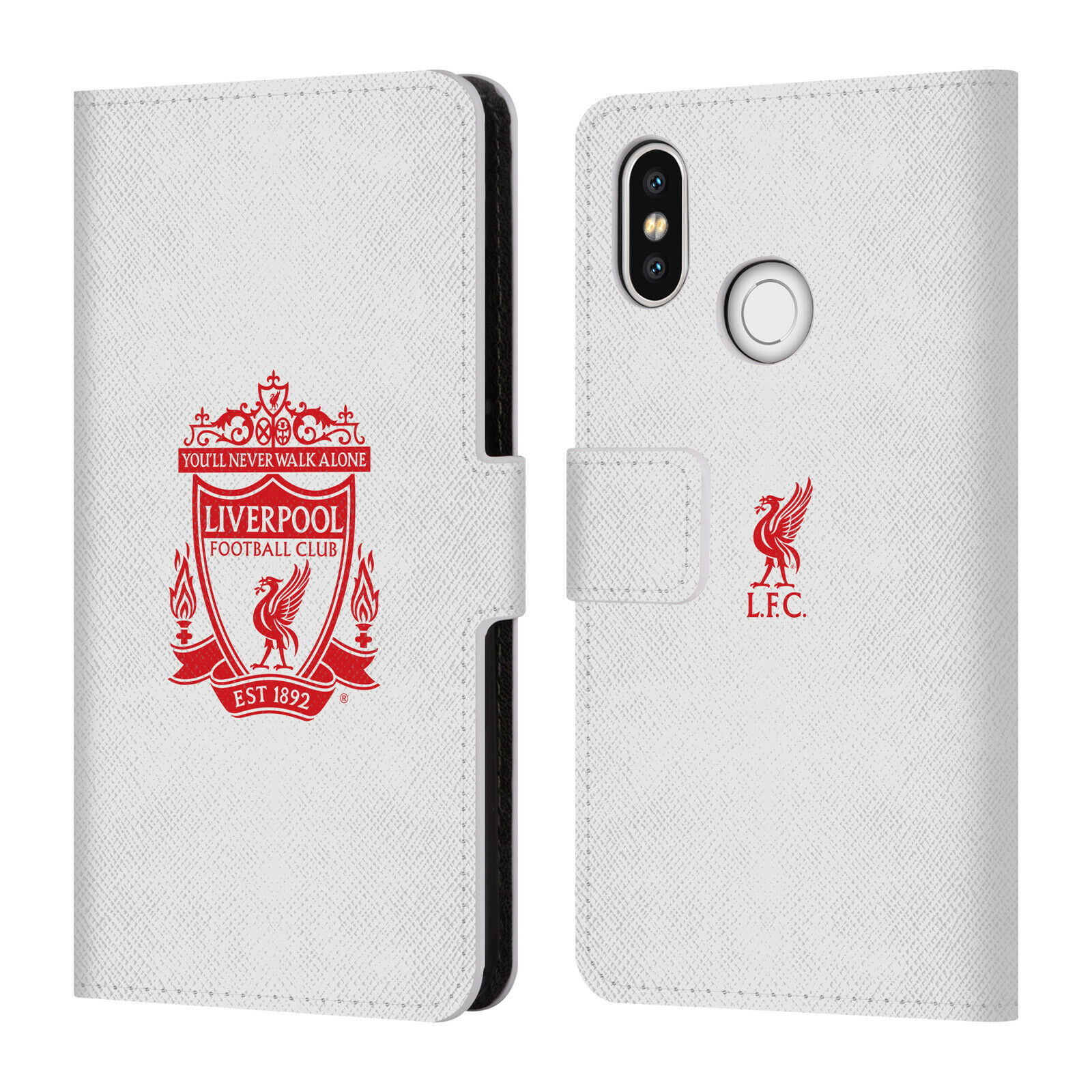 

OFFICIAL LIVERPOOL FOOTBALL CLUB CREST 1 PU LEATHER BOOK CASE FOR XIAOMI PHONES