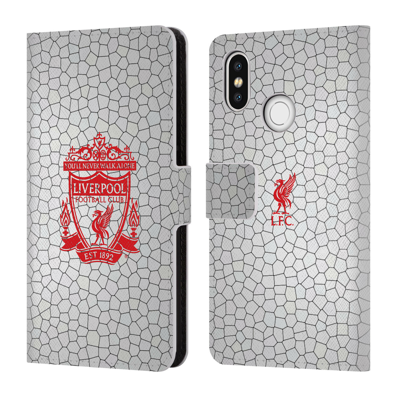 

OFFICIAL LIVERPOOL FOOTBALL CLUB CREST 2 PU LEATHER BOOK CASE FOR XIAOMI PHONES