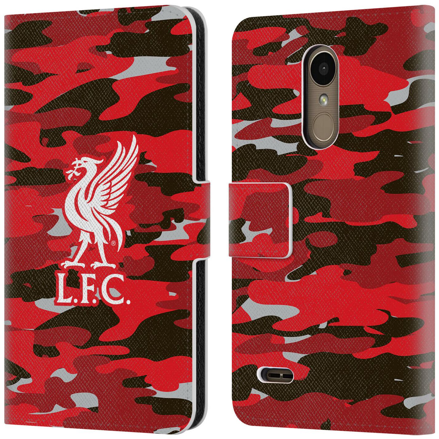 

OFFICIAL LIVERPOOL FOOTBALL CLUB CAMOU PU LEATHER BOOK CASE FOR LG PHONES 1