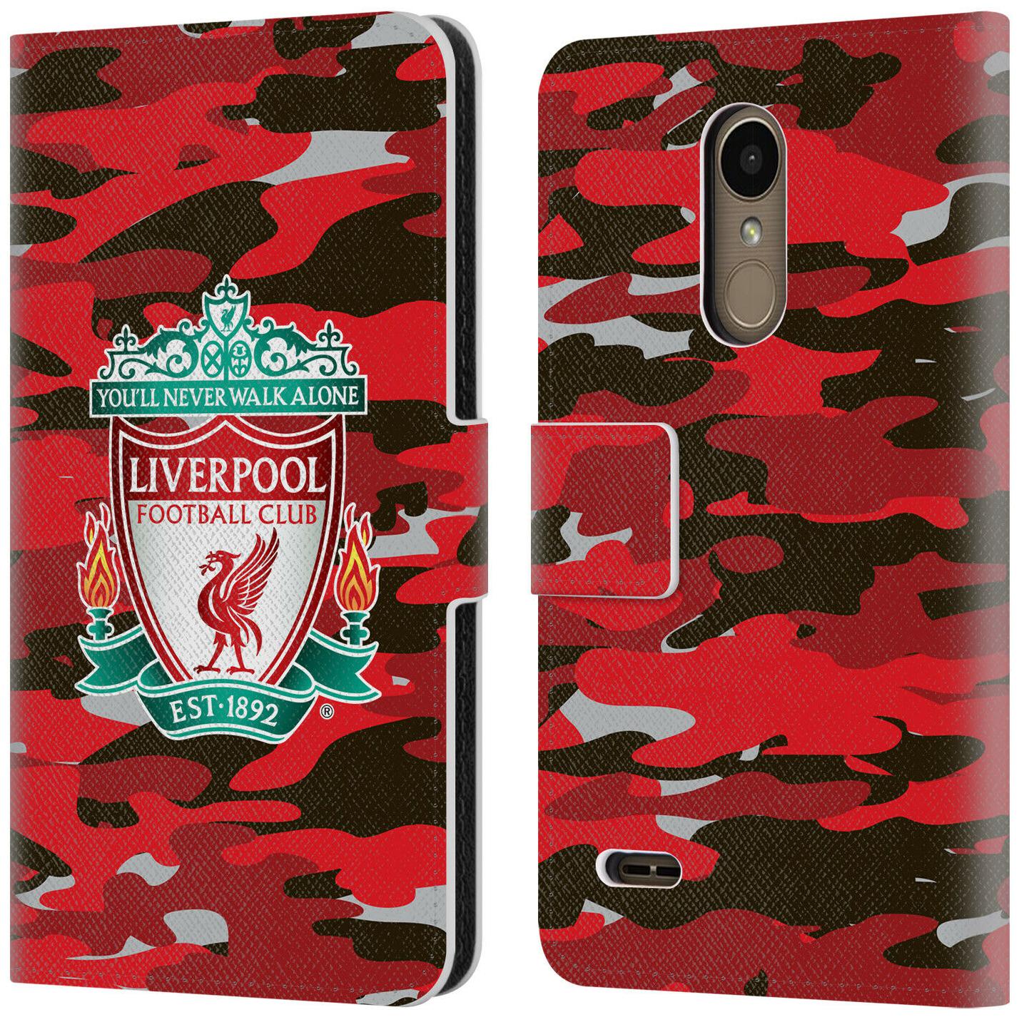 

OFFICIAL LIVERPOOL FOOTBALL CLUB CAMOU PU LEATHER BOOK CASE FOR LG PHONES 1