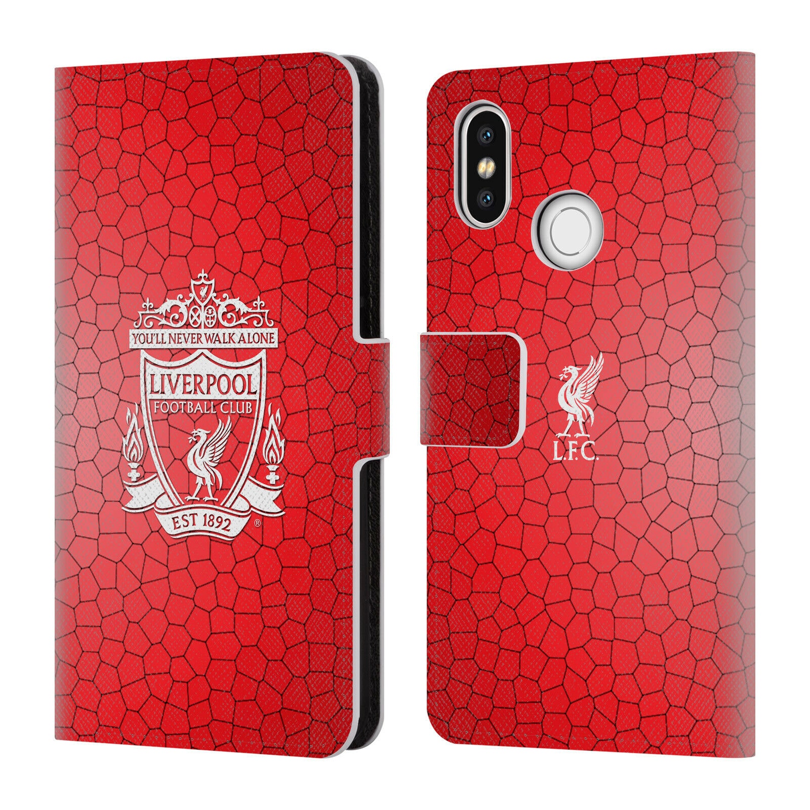 

OFFICIAL LIVERPOOL FOOTBALL CLUB CREST 2 PU LEATHER BOOK CASE FOR XIAOMI PHONES