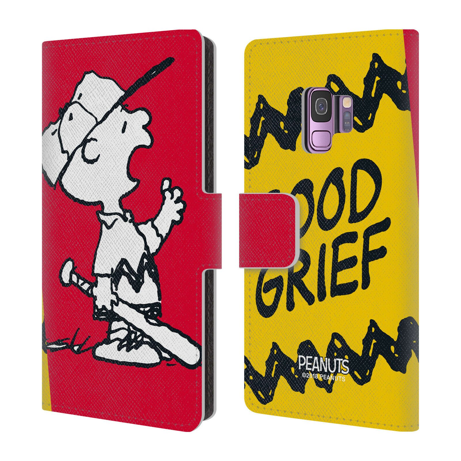 

OFFICIAL PEANUTS HALFS AND LAUGHS LEATHER BOOK WALLET CASE FOR SAMSUNG PHONES 1