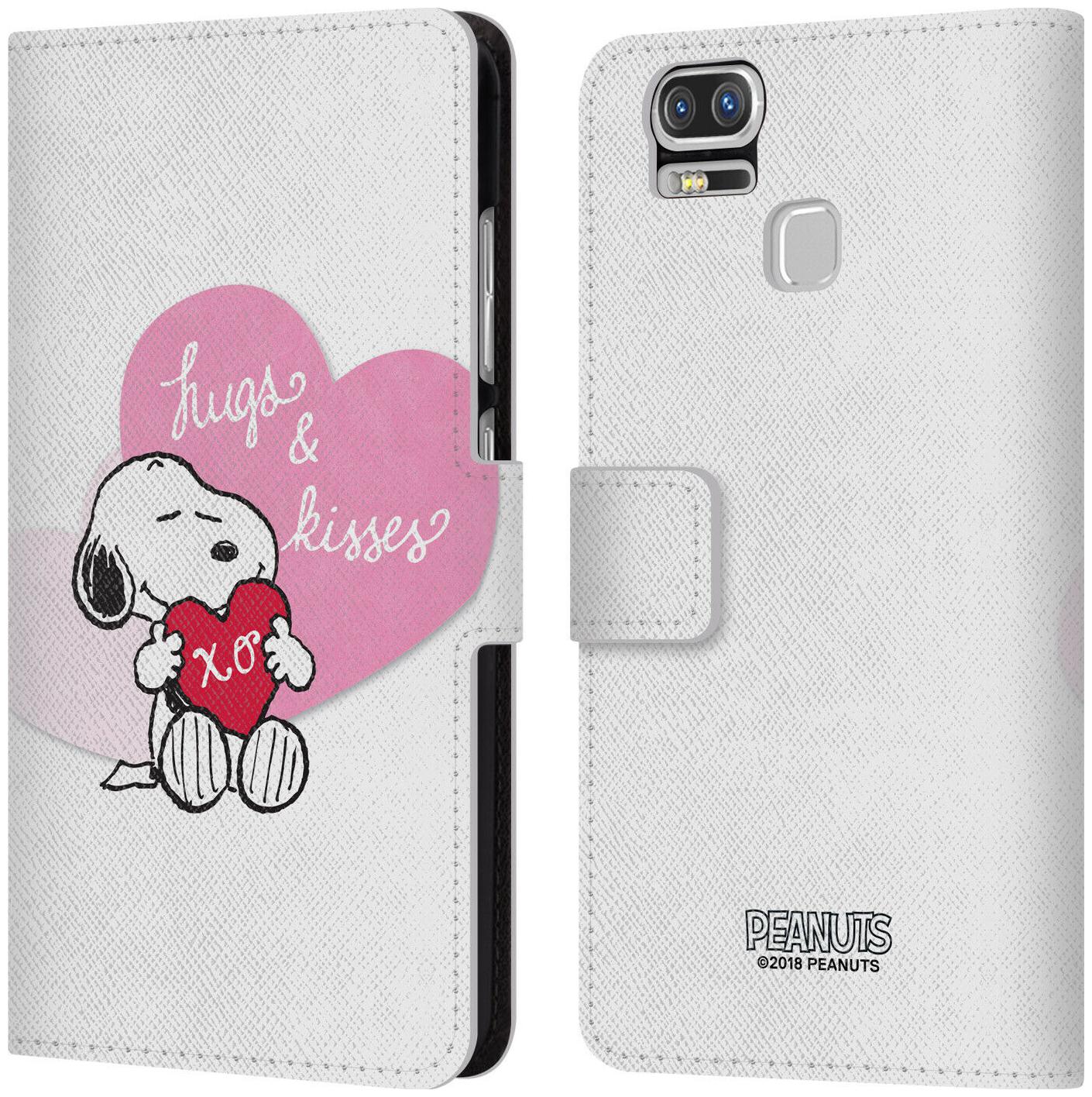 

OFFICIAL PEANUTS SEALED WITH A KISS LEATHER BOOK CASE FOR ASUS ZENFONE PHONES