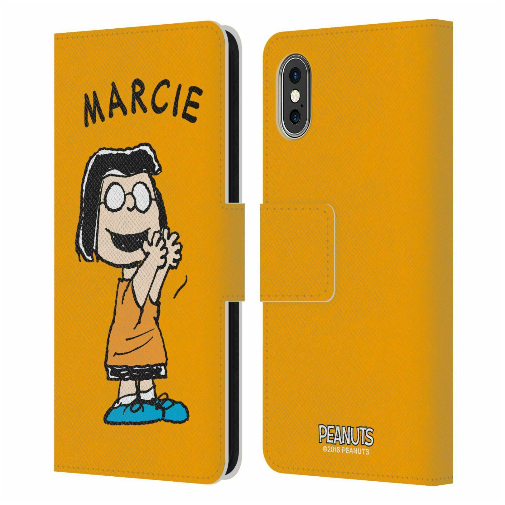 

OFFICIAL PEANUTS CHARACTERS LEATHER BOOK WALLET CASE FOR APPLE iPHONE PHONES