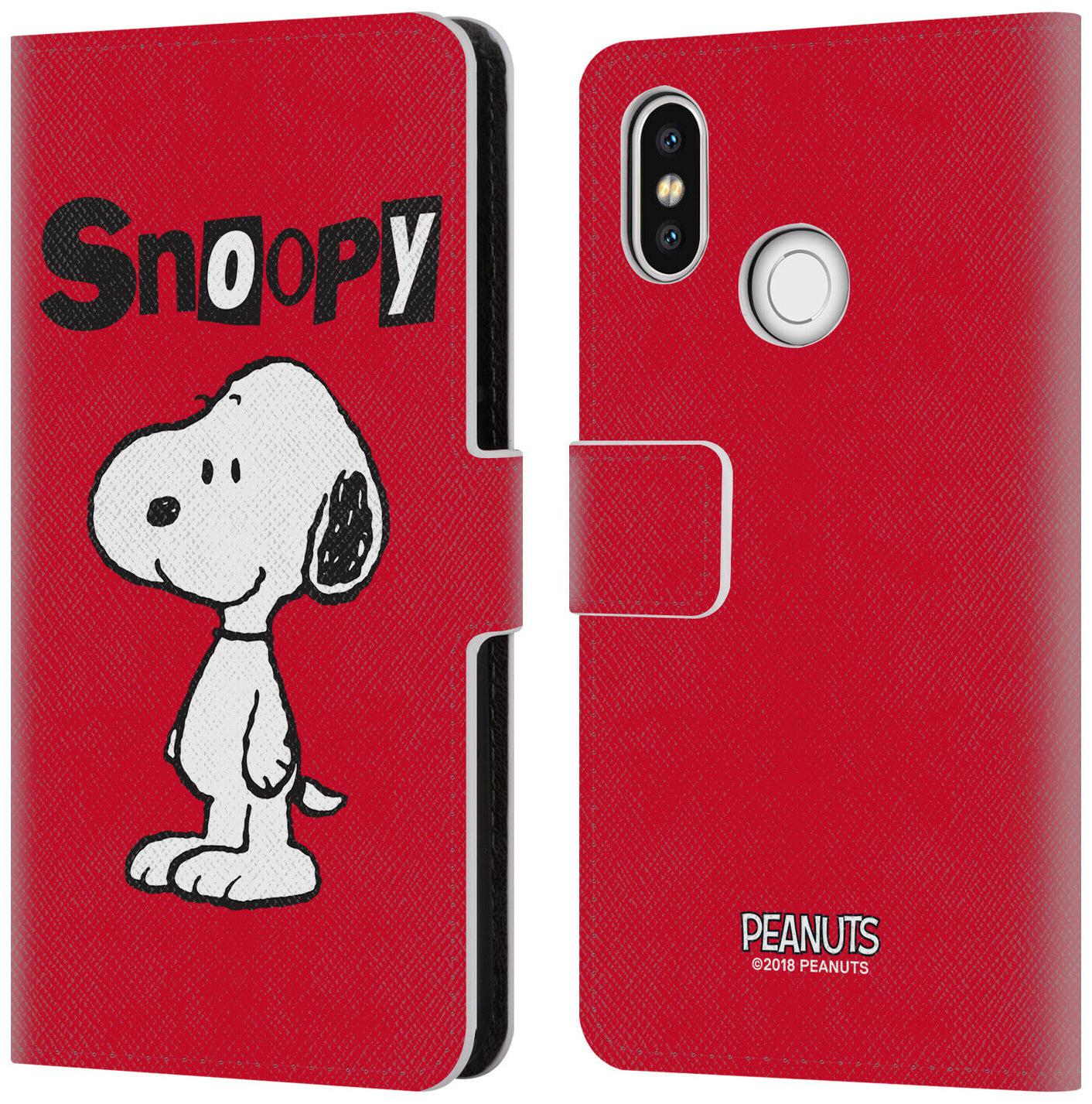 

OFFICIAL PEANUTS CHARACTERS LEATHER BOOK WALLET CASE COVER FOR XIAOMI PHONES