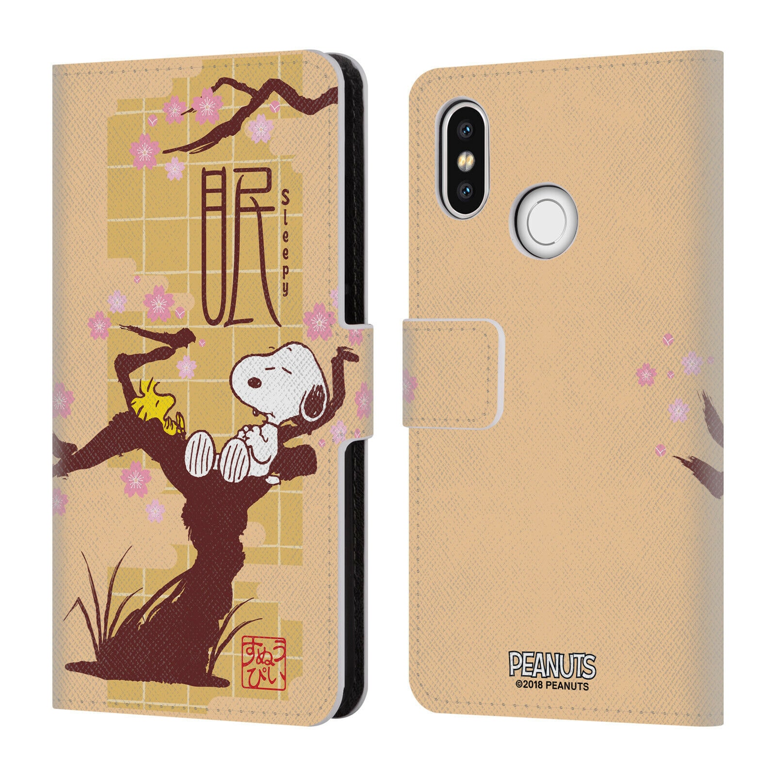 

OFFICIAL PEANUTS ORIENTAL SNOOPY LEATHER BOOK WALLET CASE FOR XIAOMI PHONES