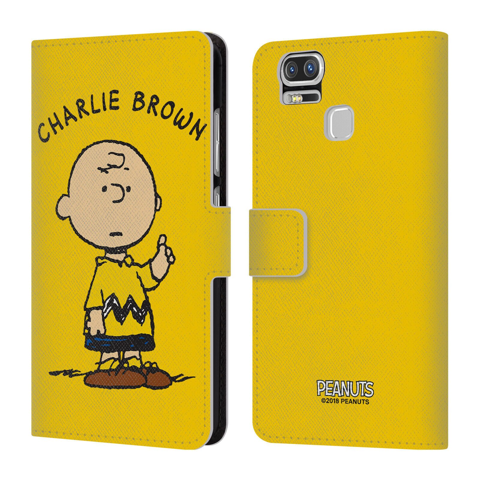 

OFFICIAL PEANUTS CHARACTERS LEATHER BOOK WALLET CASE FOR ASUS ZENFONE PHONES