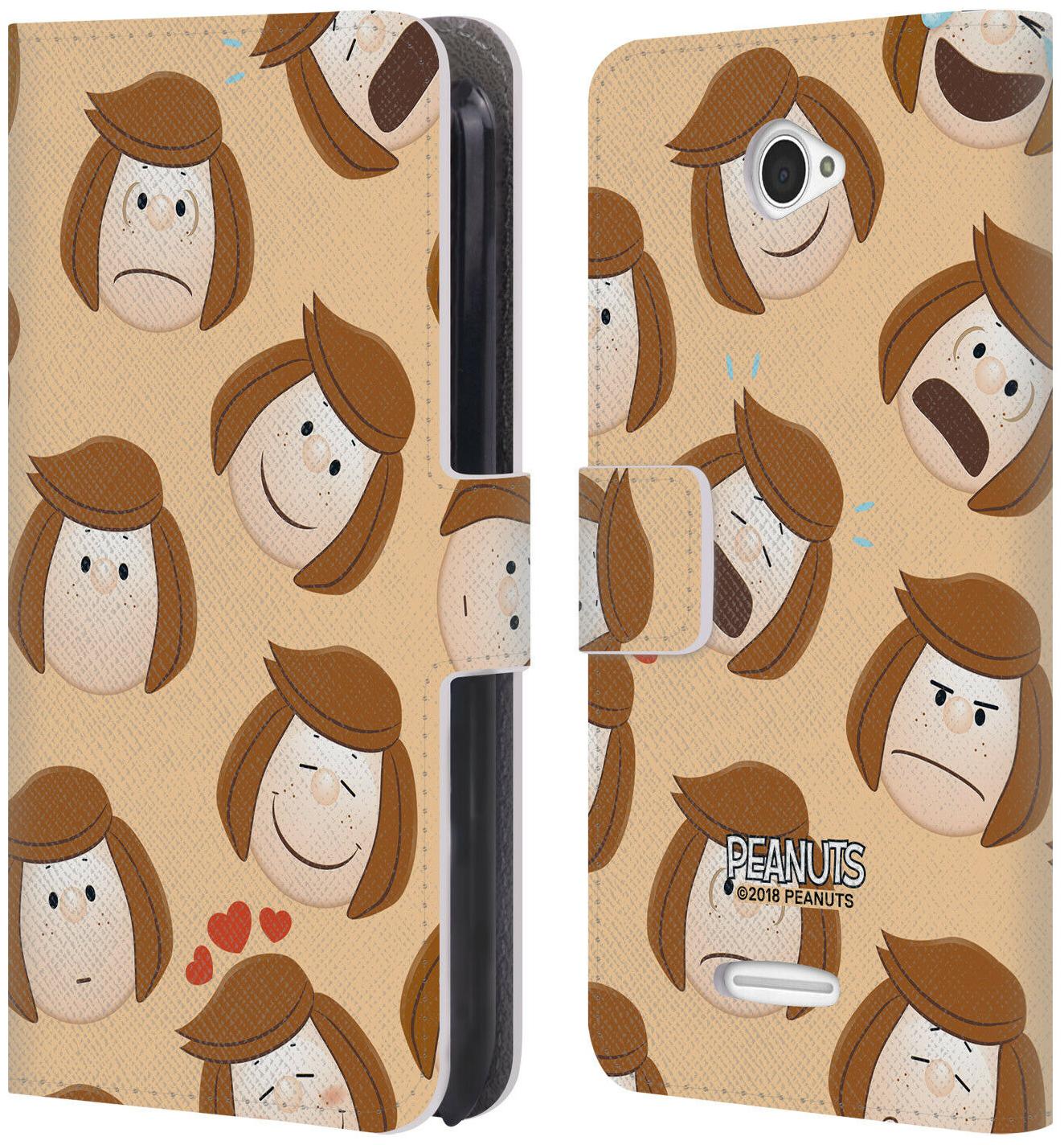 

OFFICIAL PEANUTS CHARACTER PATTERNS LEATHER BOOK WALLET CASE FOR SONY PHONES 2