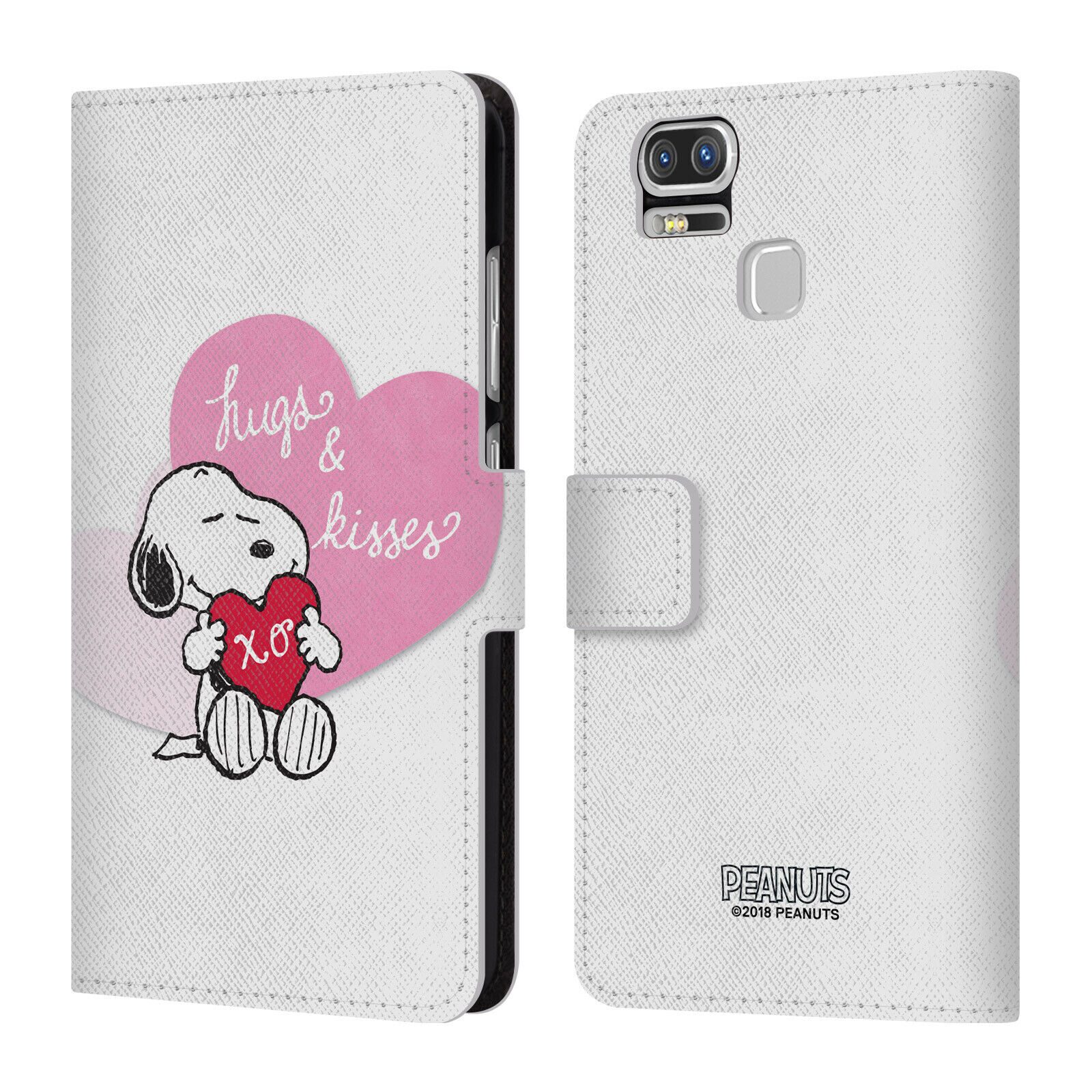 

OFFICIAL PEANUTS SEALED WITH A KISS LEATHER BOOK CASE FOR ASUS ZENFONE PHONES