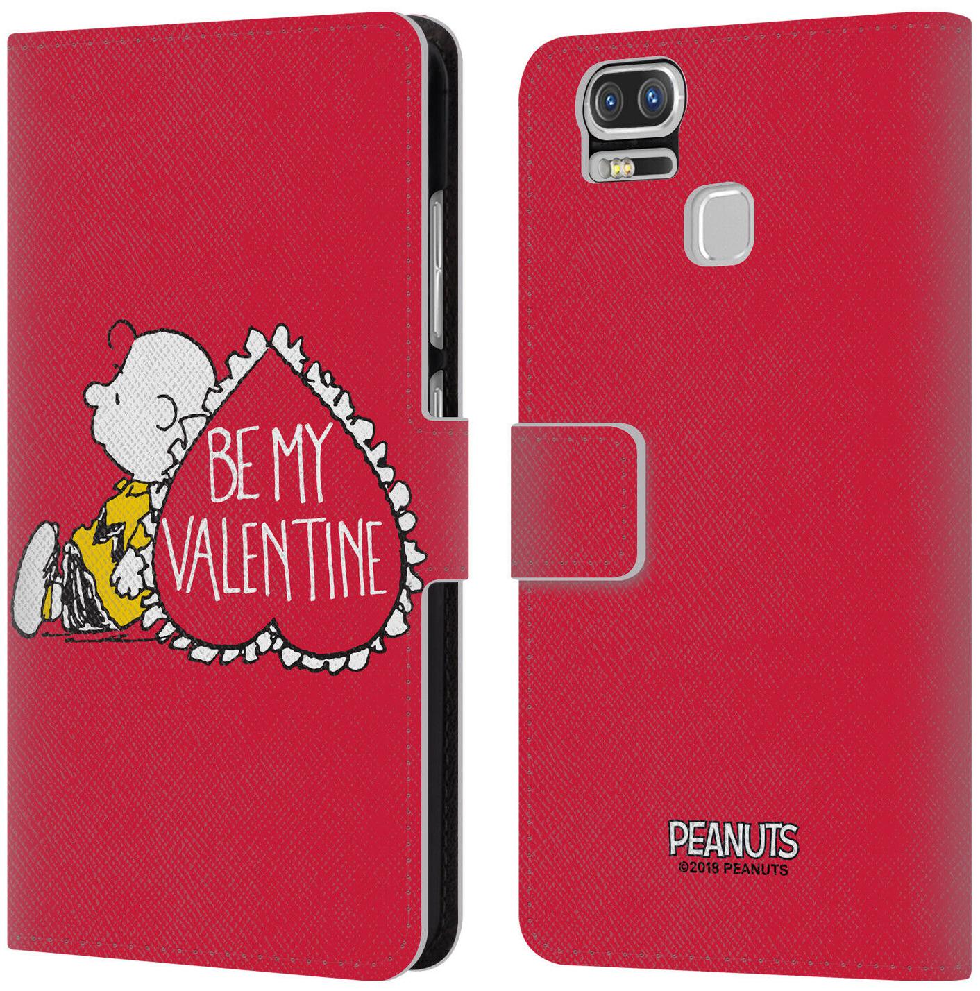 

OFFICIAL PEANUTS SEALED WITH A KISS LEATHER BOOK CASE FOR ASUS ZENFONE PHONES