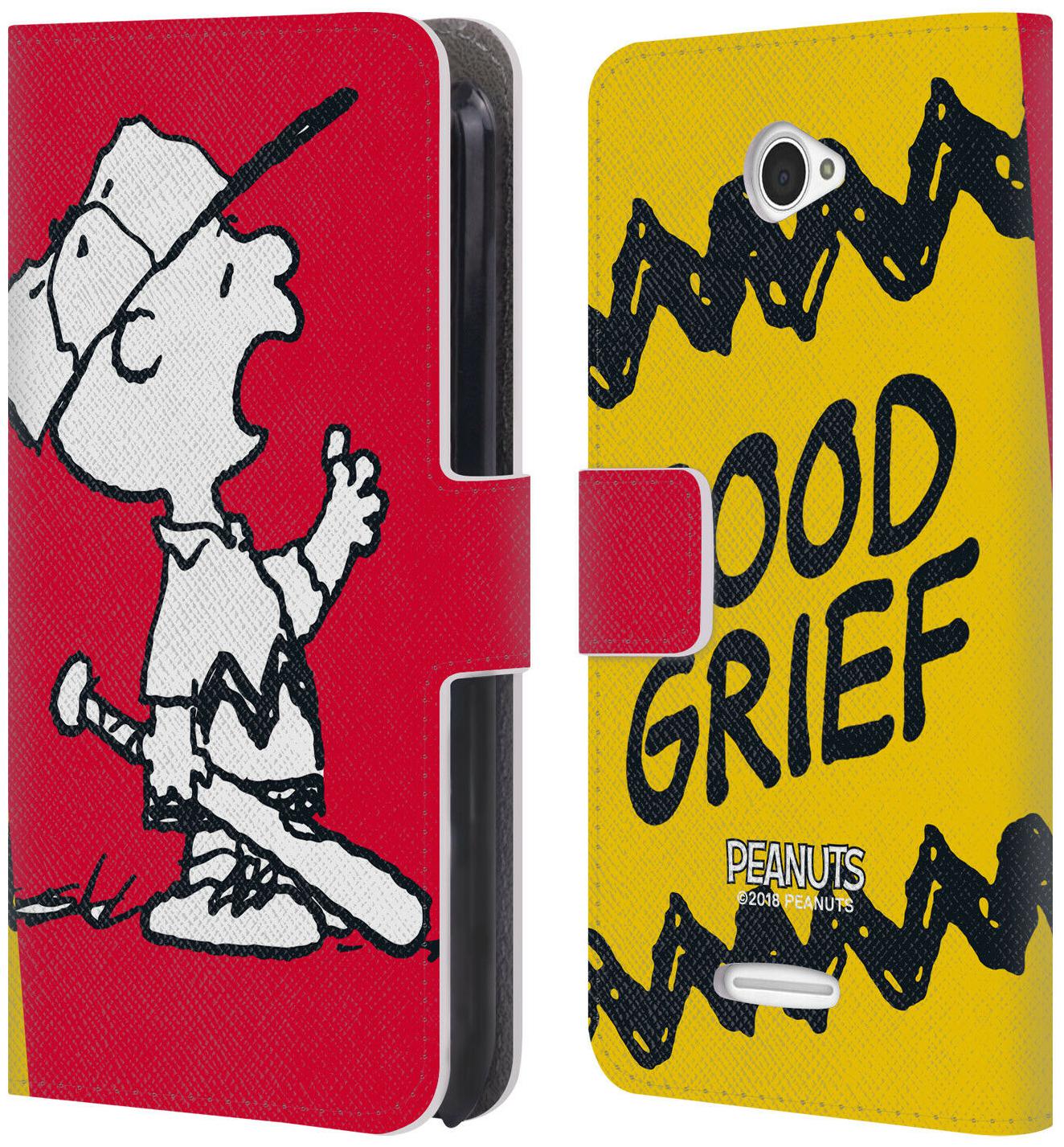 

OFFICIAL PEANUTS HALFS AND LAUGHS LEATHER BOOK WALLET CASE FOR SONY PHONES 2