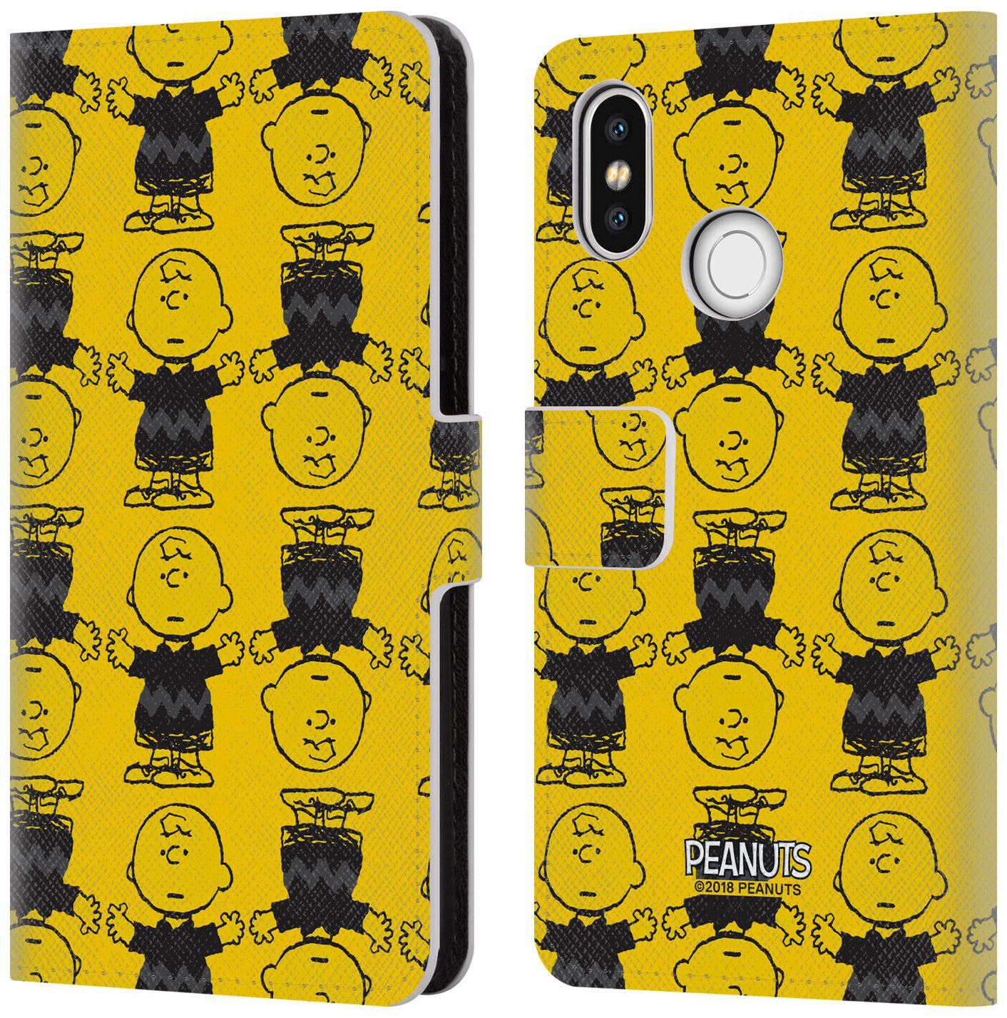 

OFFICIAL PEANUTS CHARLIE BROWN LEATHER BOOK WALLET CASE COVER FOR XIAOMI PHONES
