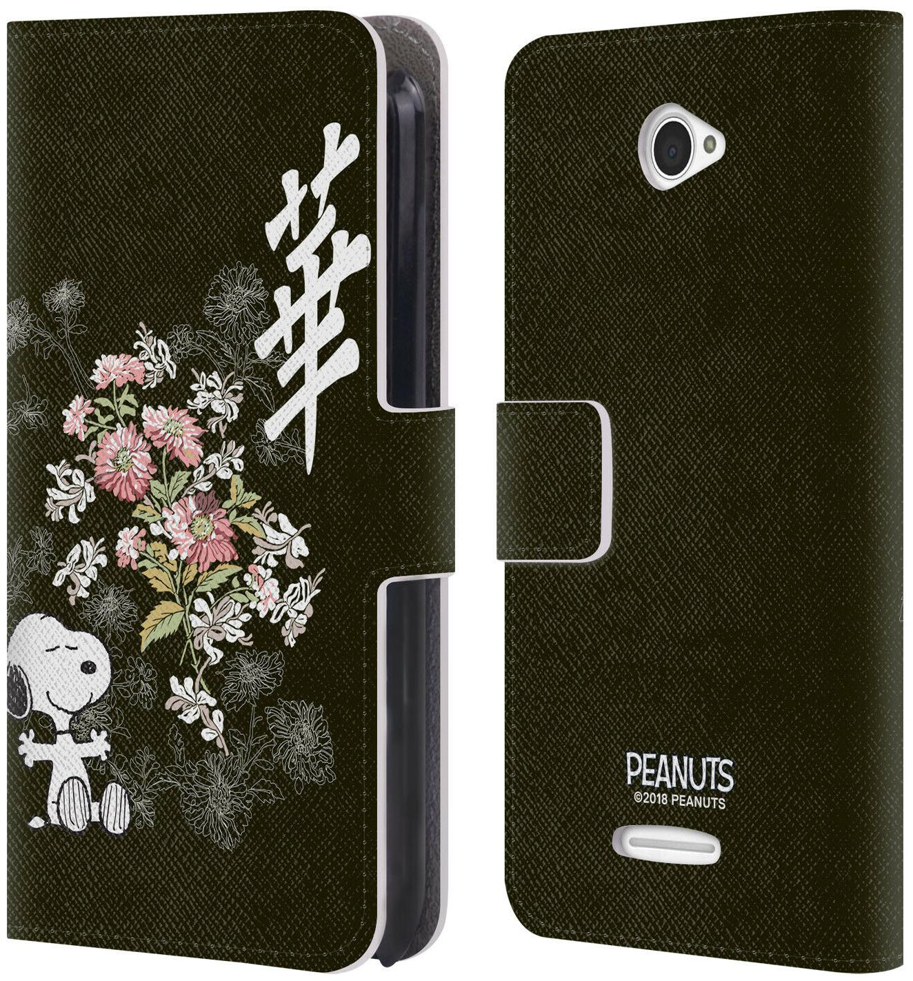 

OFFICIAL PEANUTS ORIENTAL SNOOPY LEATHER BOOK WALLET CASE FOR SONY PHONES 2
