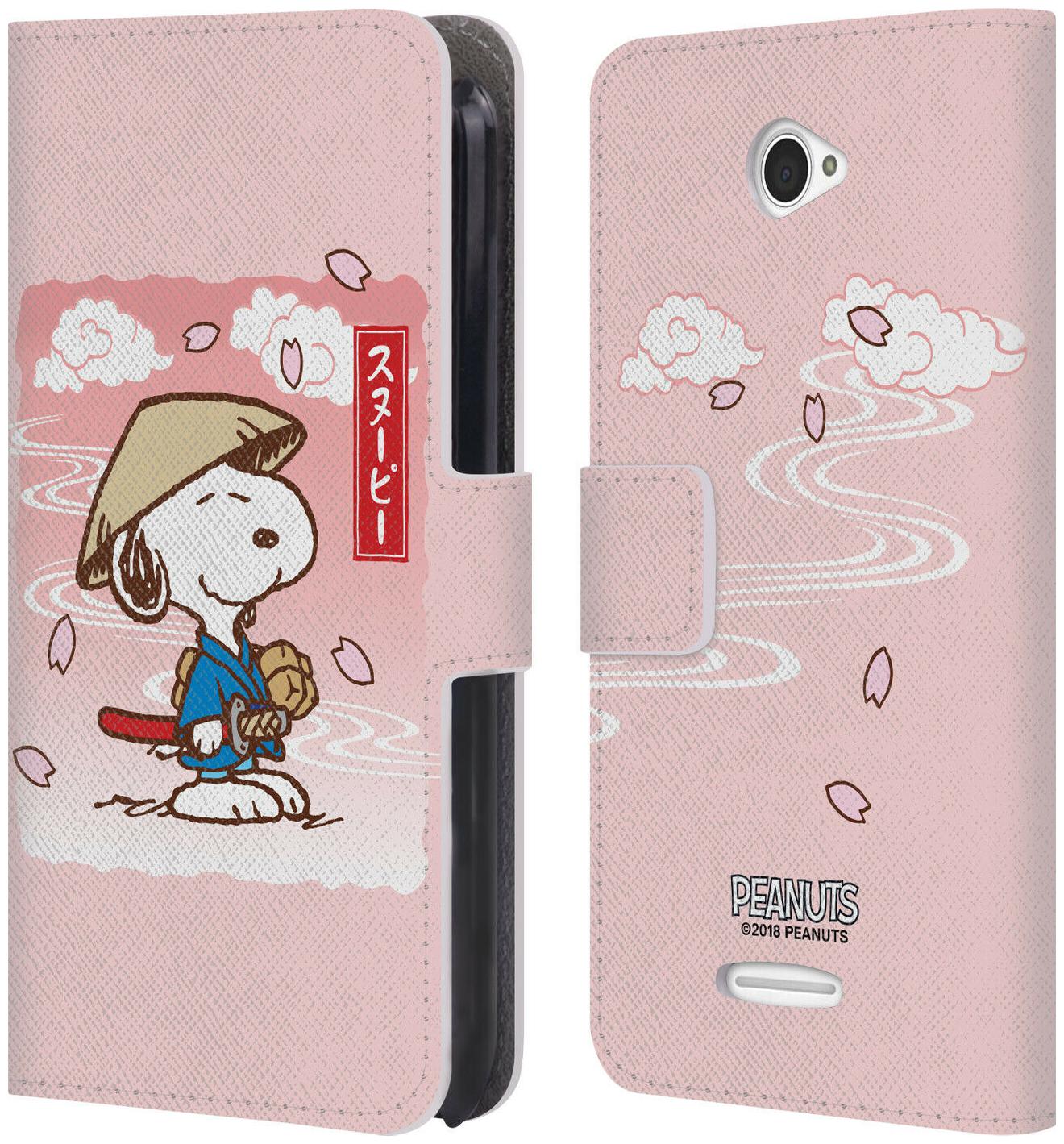 

OFFICIAL PEANUTS ORIENTAL SNOOPY LEATHER BOOK WALLET CASE FOR SONY PHONES 2