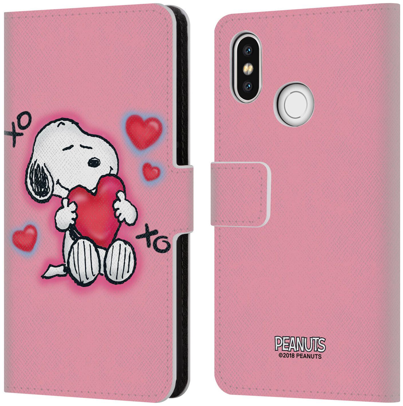 

OFFICIAL PEANUTS SNOOPY BOARDWALK AIRBRUSH LEATHER BOOK CASE FOR XIAOMI PHONES