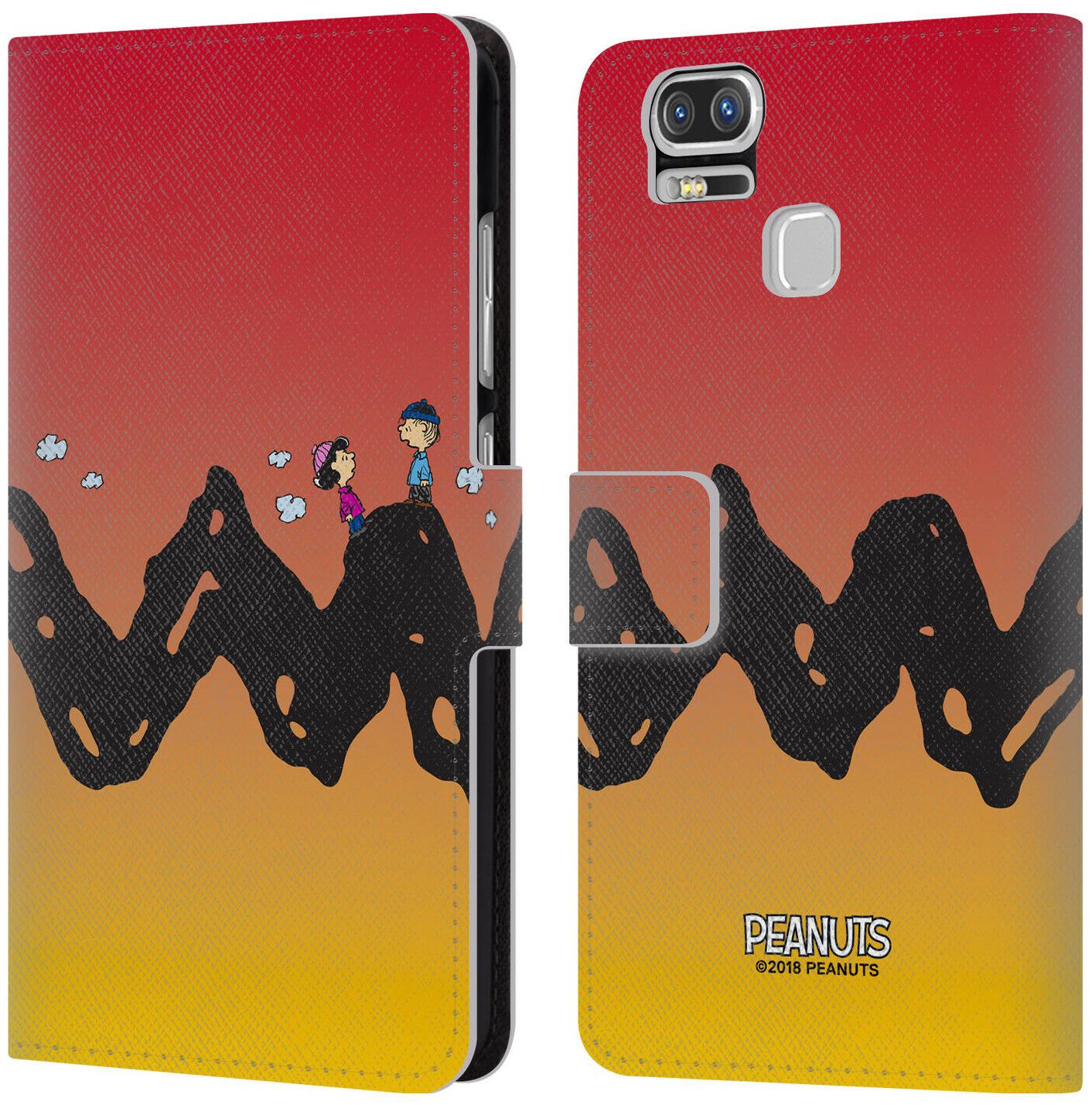 

OFFICIAL PEANUTS CHARACTERS LEATHER BOOK WALLET CASE FOR ASUS ZENFONE PHONES