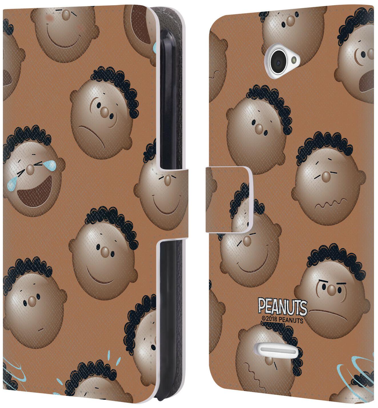 

OFFICIAL PEANUTS CHARACTER PATTERNS LEATHER BOOK WALLET CASE FOR SONY PHONES 2