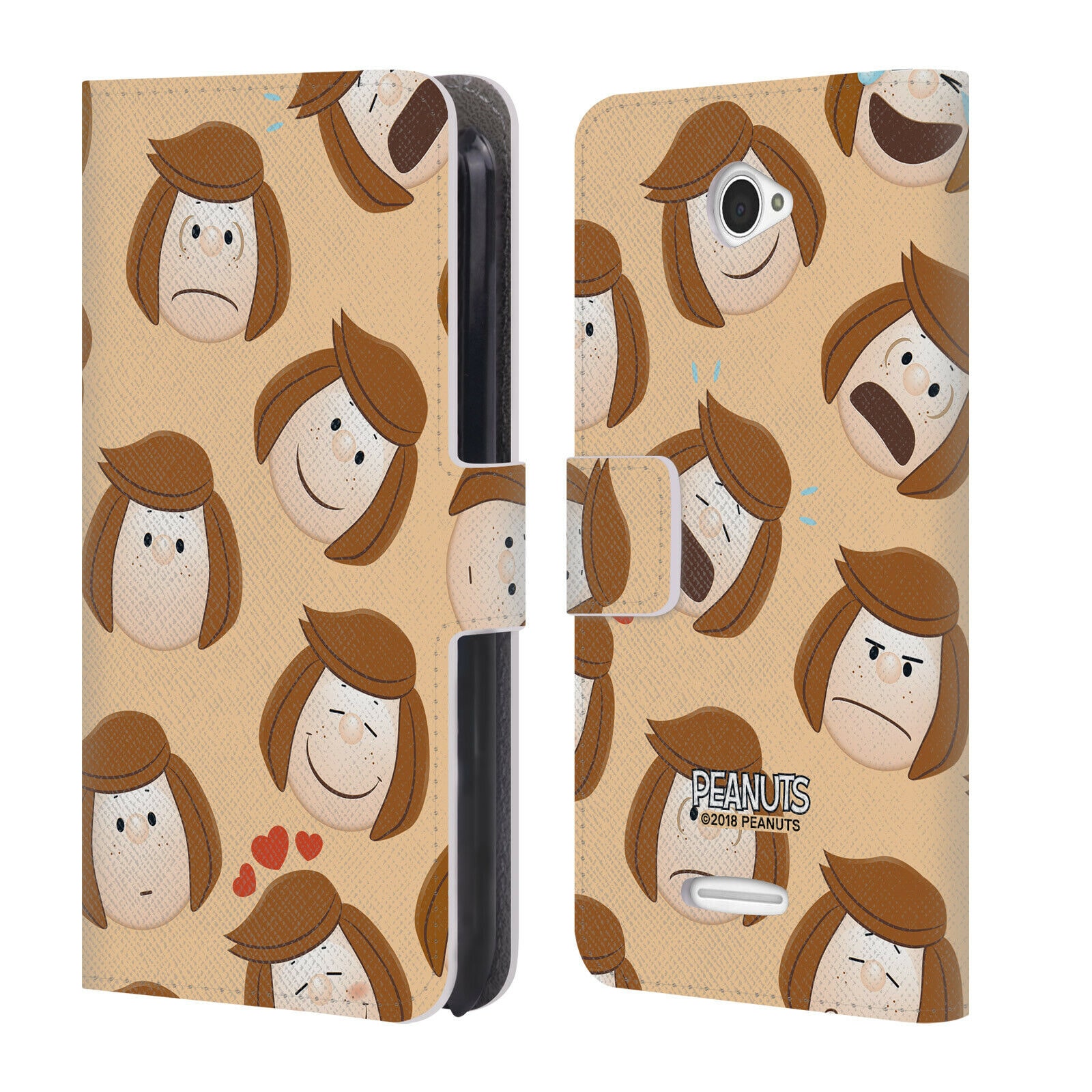 

OFFICIAL PEANUTS CHARACTER PATTERNS LEATHER BOOK WALLET CASE FOR SONY PHONES 2