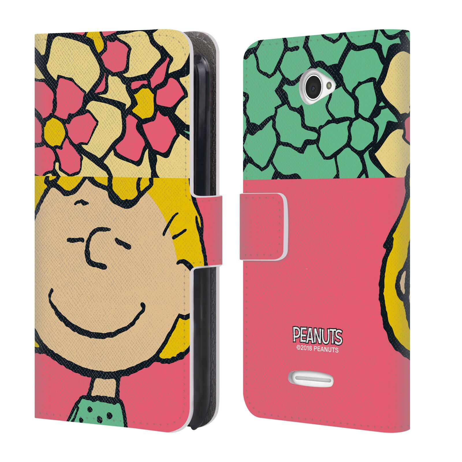 

OFFICIAL PEANUTS HALFS AND LAUGHS LEATHER BOOK WALLET CASE FOR SONY PHONES 2