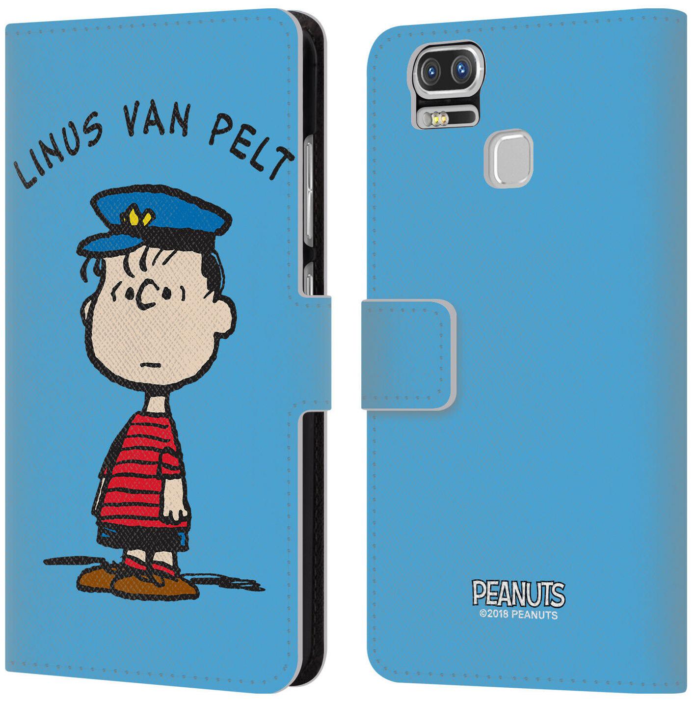 

OFFICIAL PEANUTS CHARACTERS LEATHER BOOK WALLET CASE FOR ASUS ZENFONE PHONES