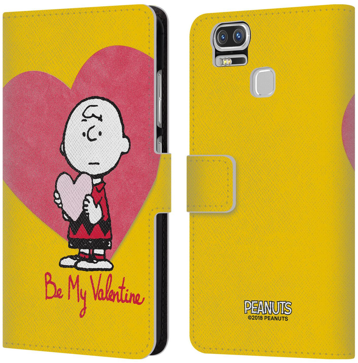 

OFFICIAL PEANUTS SEALED WITH A KISS LEATHER BOOK CASE FOR ASUS ZENFONE PHONES