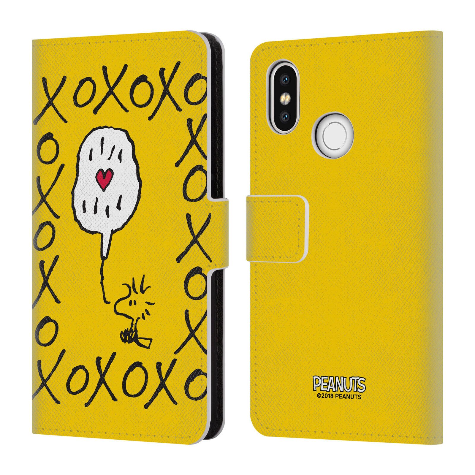 

OFFICIAL PEANUTS SEALED WITH A KISS LEATHER BOOK WALLET CASE FOR XIAOMI PHONES