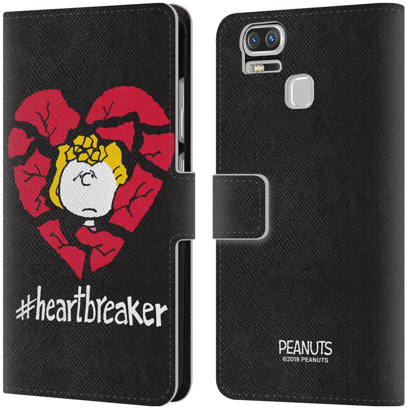 

OFFICIAL PEANUTS SEALED WITH A KISS LEATHER BOOK CASE FOR ASUS ZENFONE PHONES