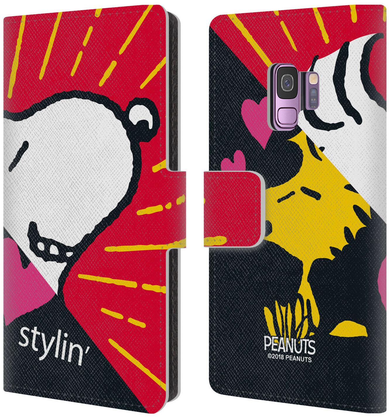 

OFFICIAL PEANUTS HALFS AND LAUGHS LEATHER BOOK WALLET CASE FOR SAMSUNG PHONES 1