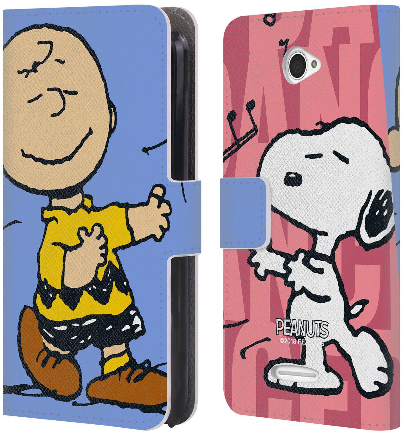 

OFFICIAL PEANUTS HALFS AND LAUGHS LEATHER BOOK WALLET CASE FOR SONY PHONES 2