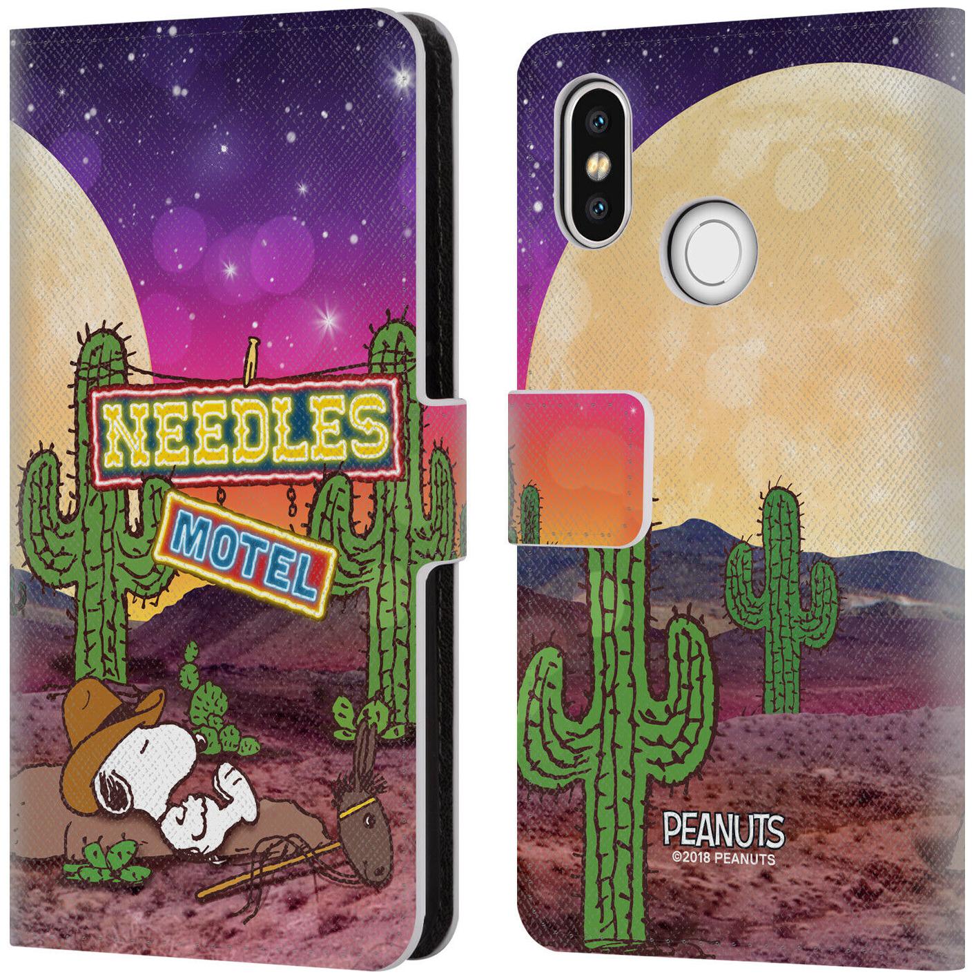 

OFFICIAL PEANUTS SNOOPY SPACE COWBOY LEATHER BOOK WALLET CASE FOR XIAOMI PHONES