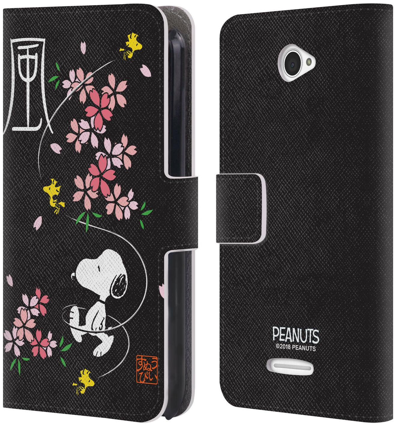 

OFFICIAL PEANUTS ORIENTAL SNOOPY LEATHER BOOK WALLET CASE FOR SONY PHONES 2