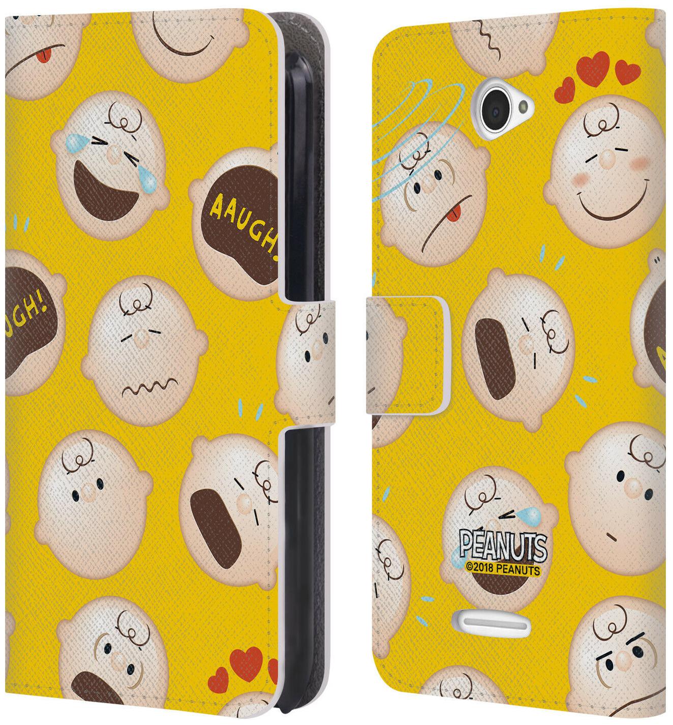 

OFFICIAL PEANUTS CHARACTER PATTERNS LEATHER BOOK WALLET CASE FOR SONY PHONES 2