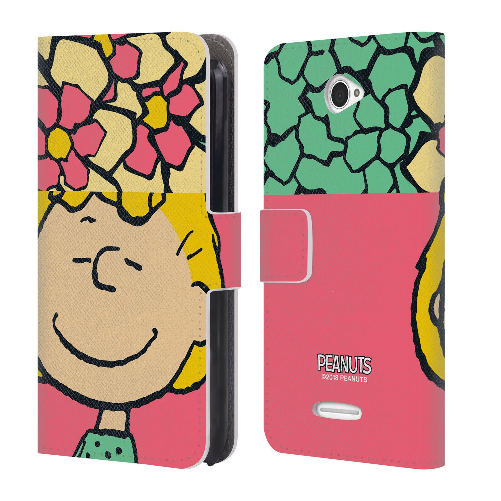 

OFFICIAL PEANUTS HALFS AND LAUGHS LEATHER BOOK WALLET CASE FOR SONY PHONES 2