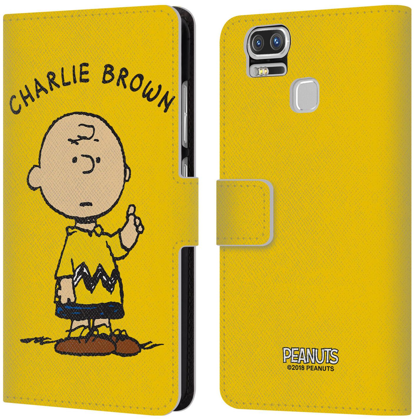 

OFFICIAL PEANUTS CHARACTERS LEATHER BOOK WALLET CASE FOR ASUS ZENFONE PHONES